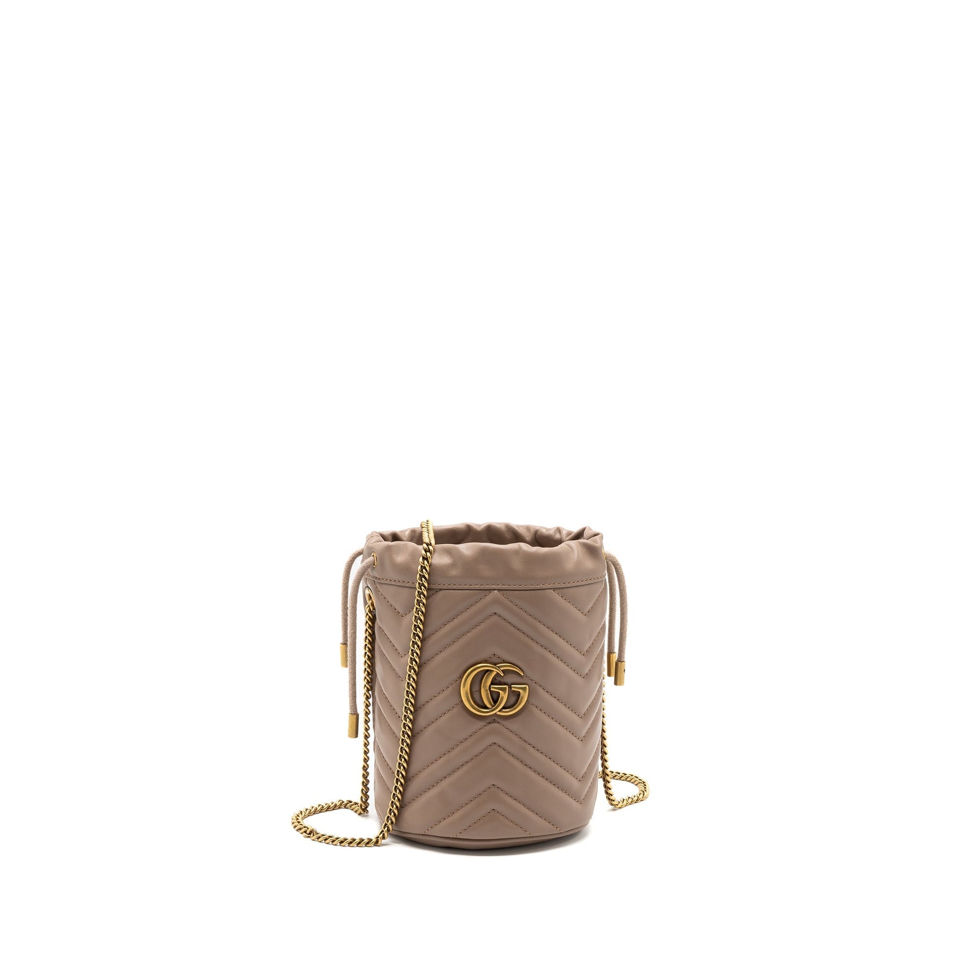 Gucci Marmont Bag Beige Mini Bucket Bag