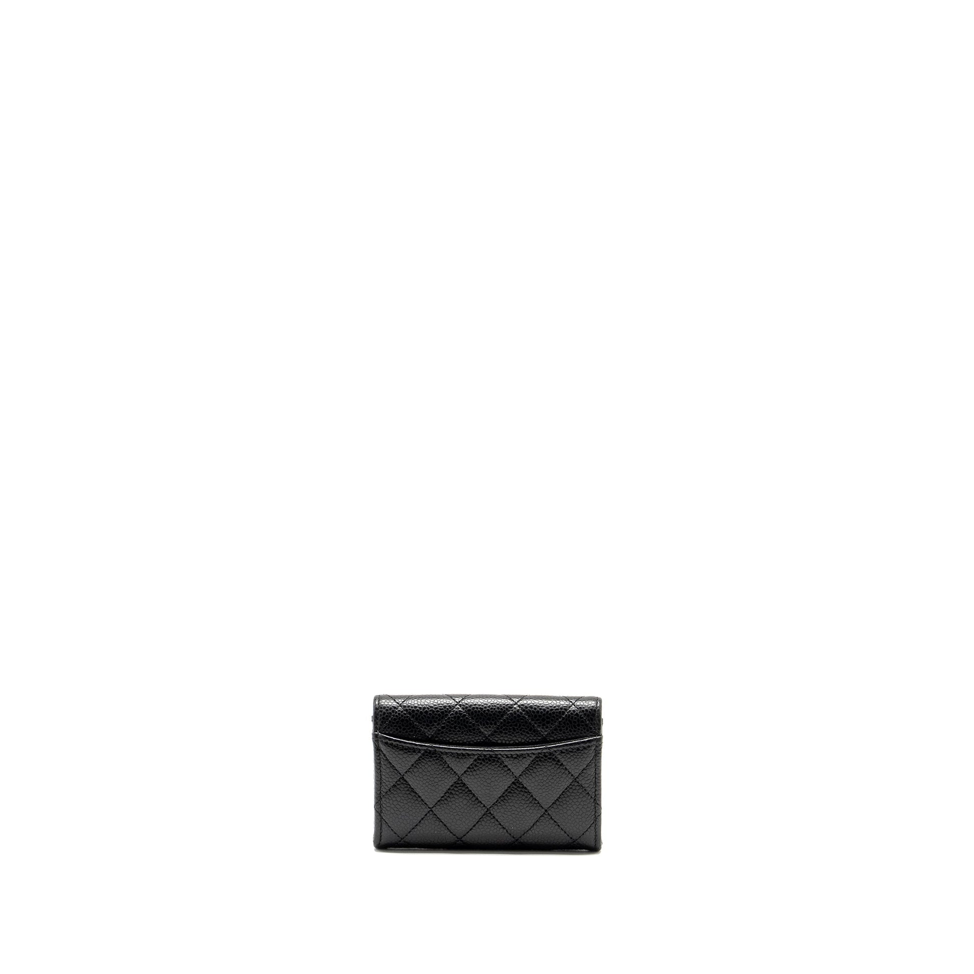 Chanel Classic Flap card holder caviar GHW Black Wallet Case Ghw 3