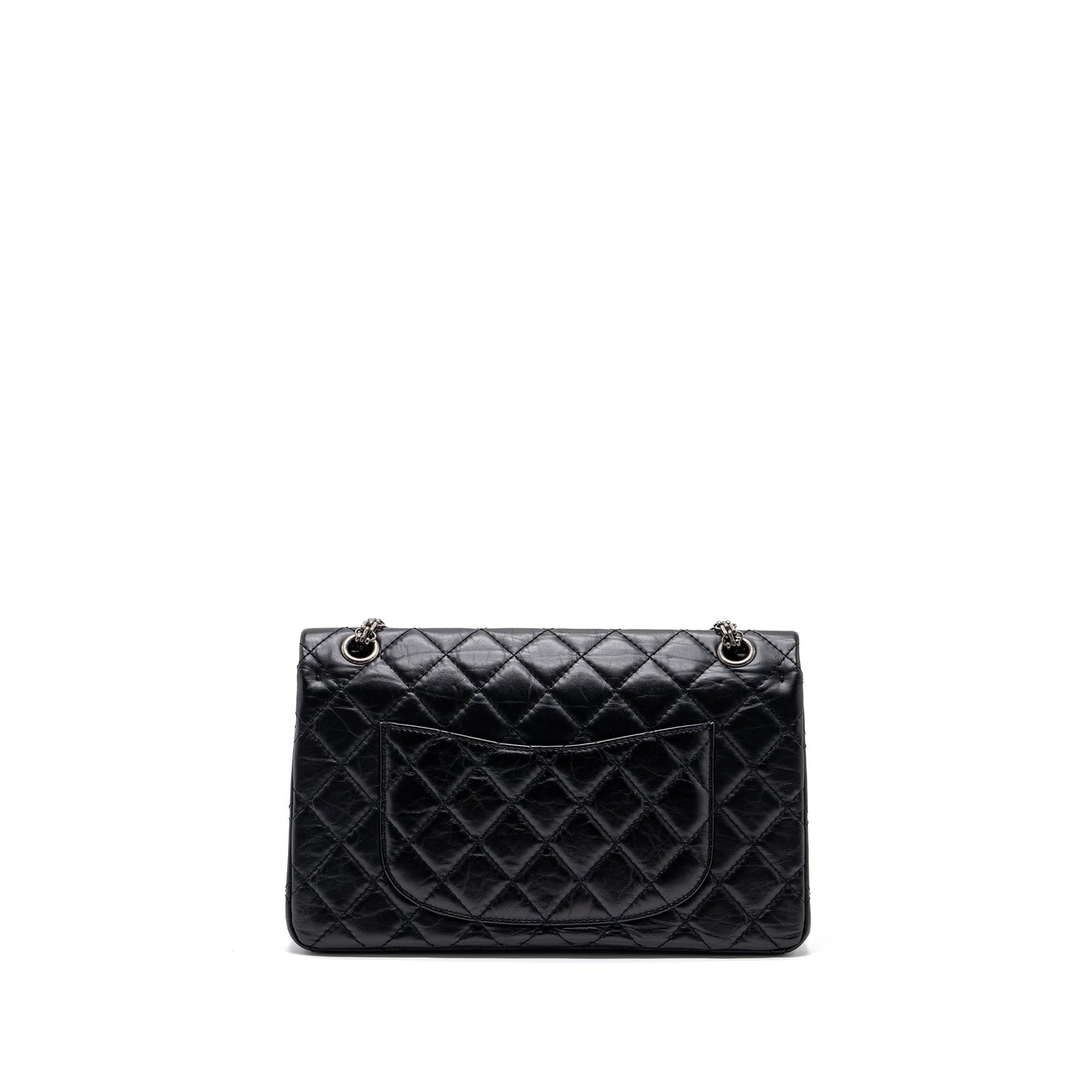 Chanel 2.55 226 Reissue Flap Aged Calfskin Black Shoulder Bag Ruthenium Hardware