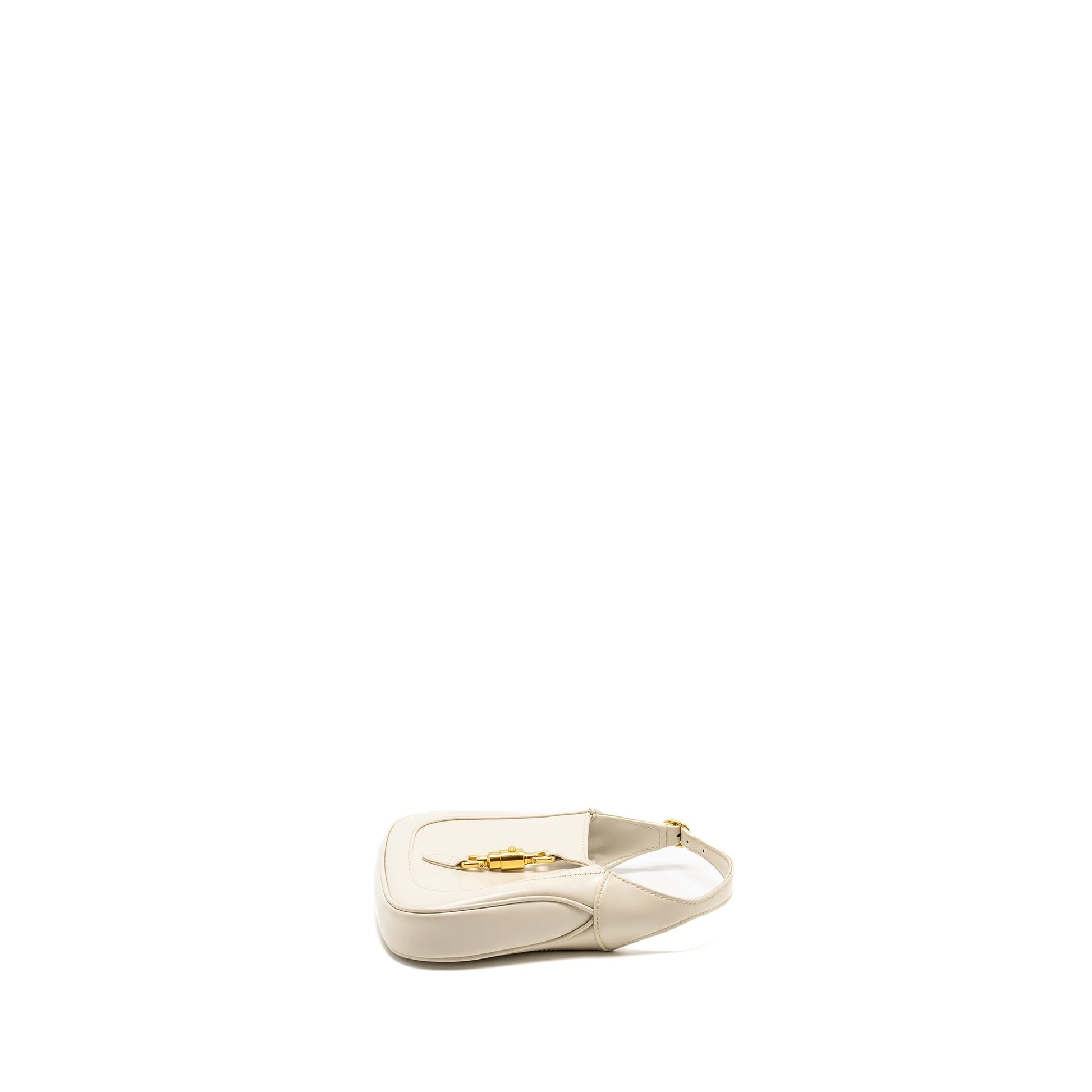Gucci Jackie Shoulder Bag Calfskin White Mini Ghw 1