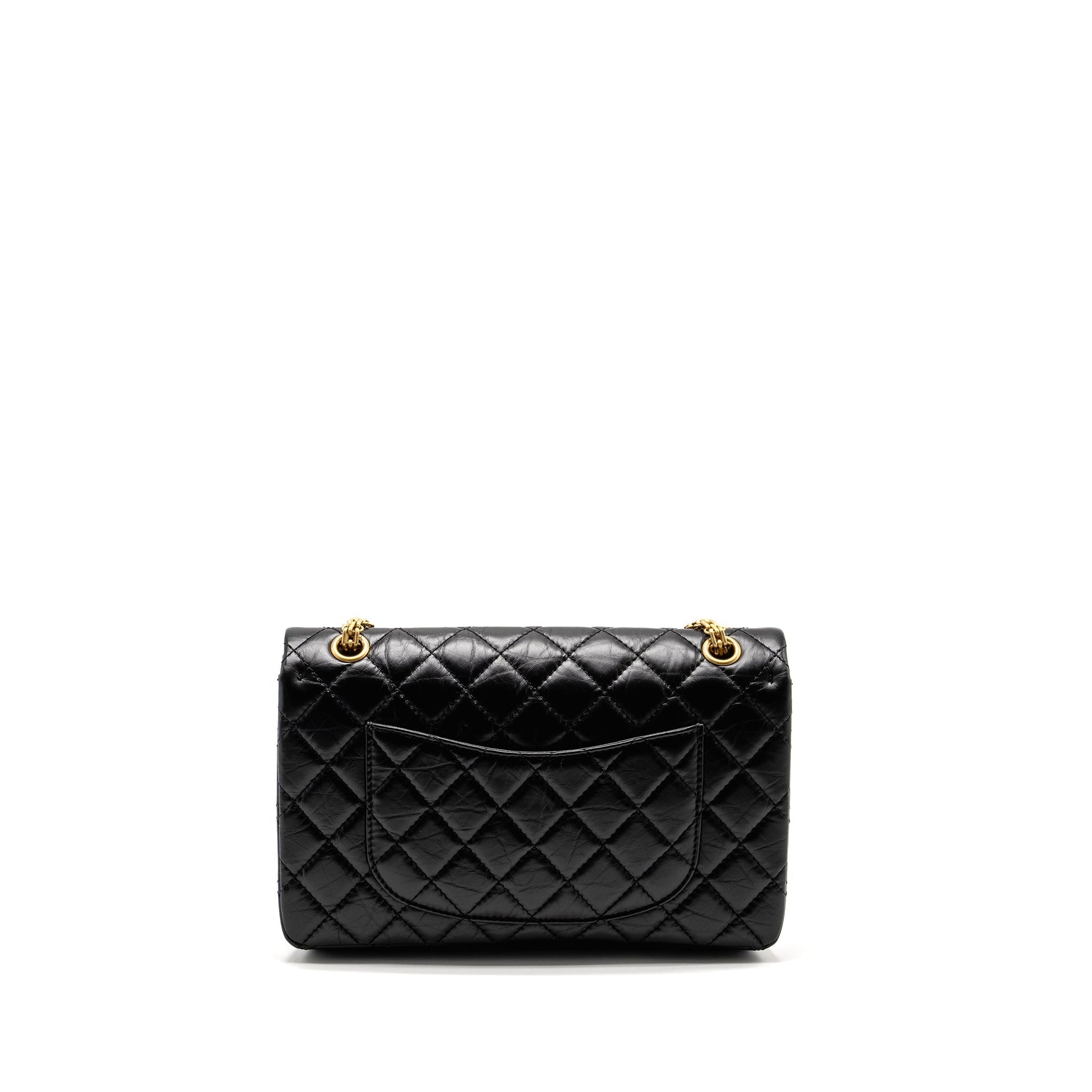 Chanel 2.55 Reissue Flap Aged Calfskin GHW Black Shoulder Bag 9