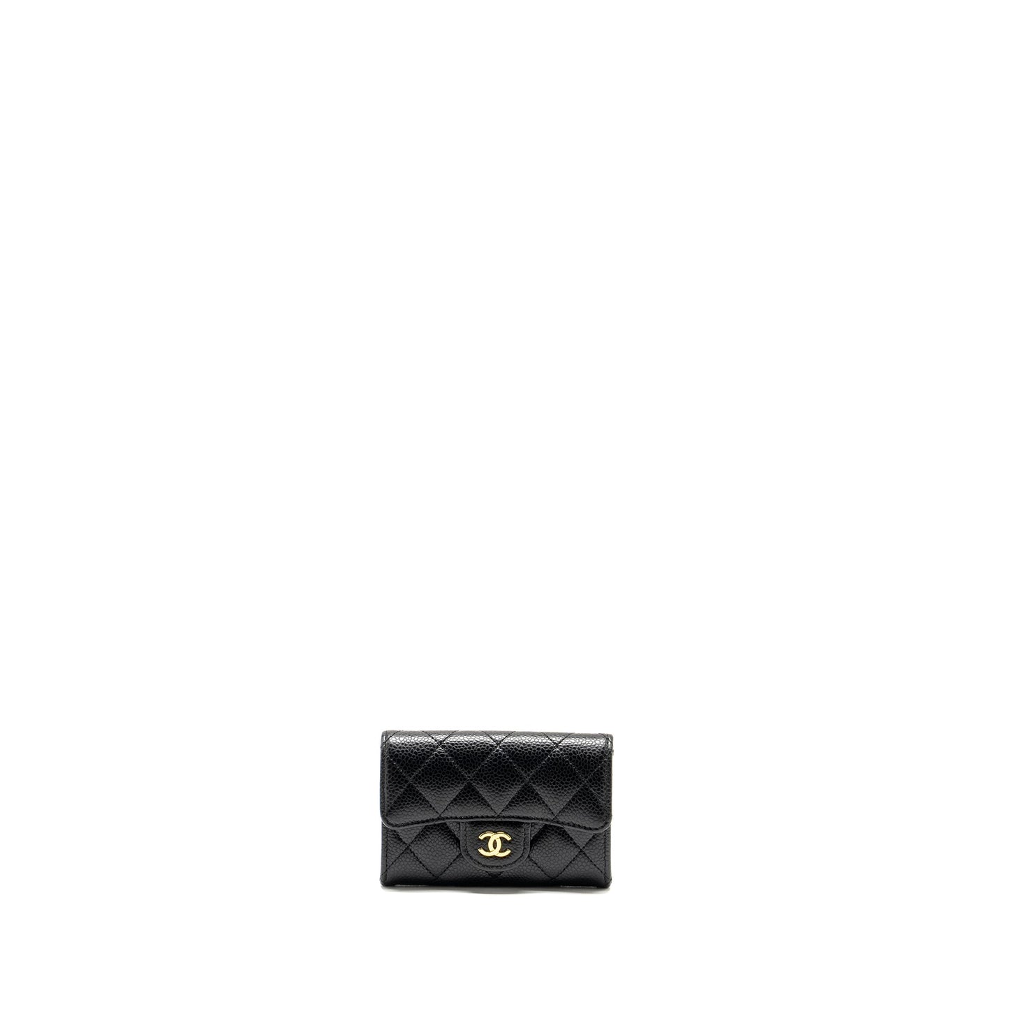 Chanel Classic Flap card holder caviar GHW Black Wallet Case Ghw 3