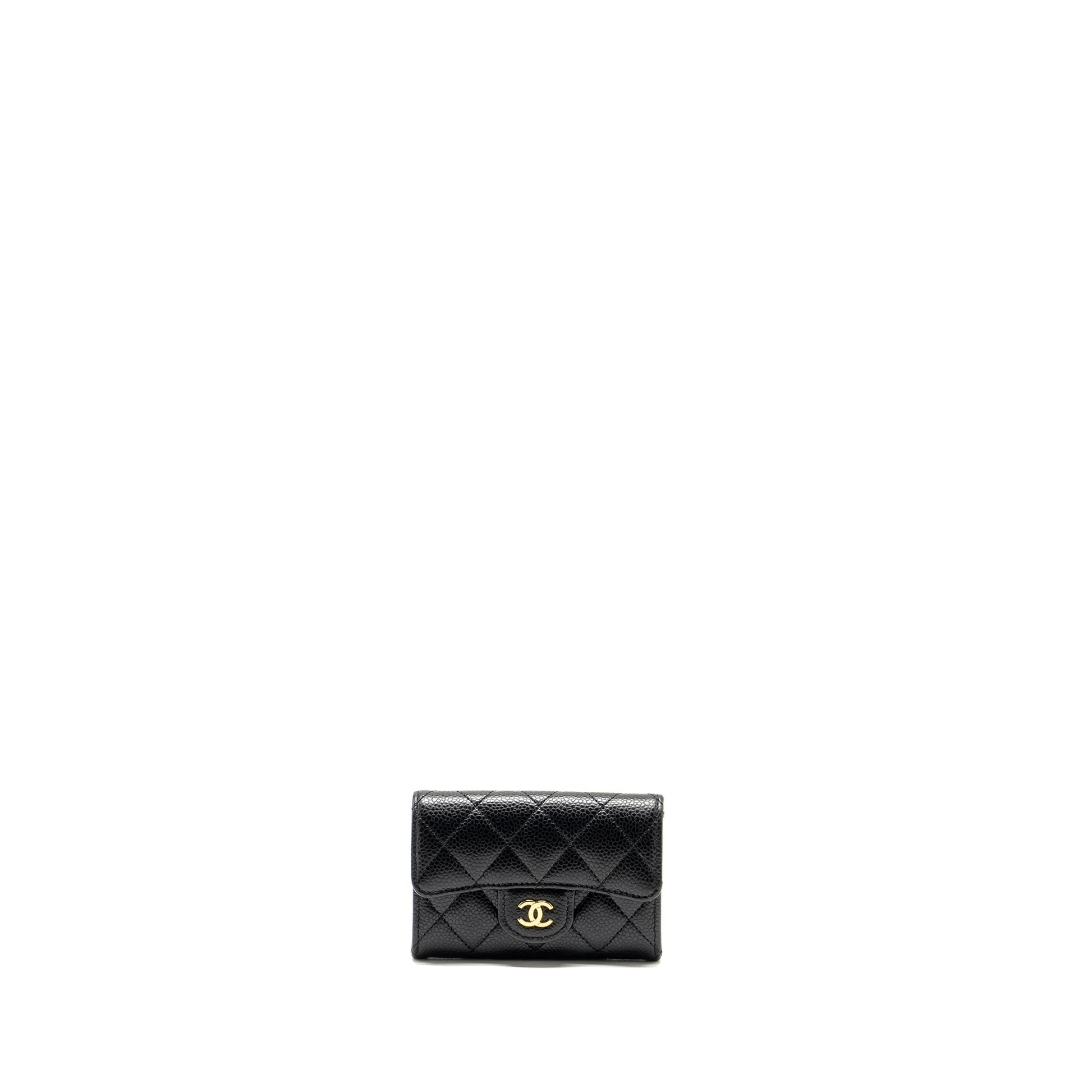 Chanel Classic Flap card holder caviar GHW Black Wallet Case Ghw 3