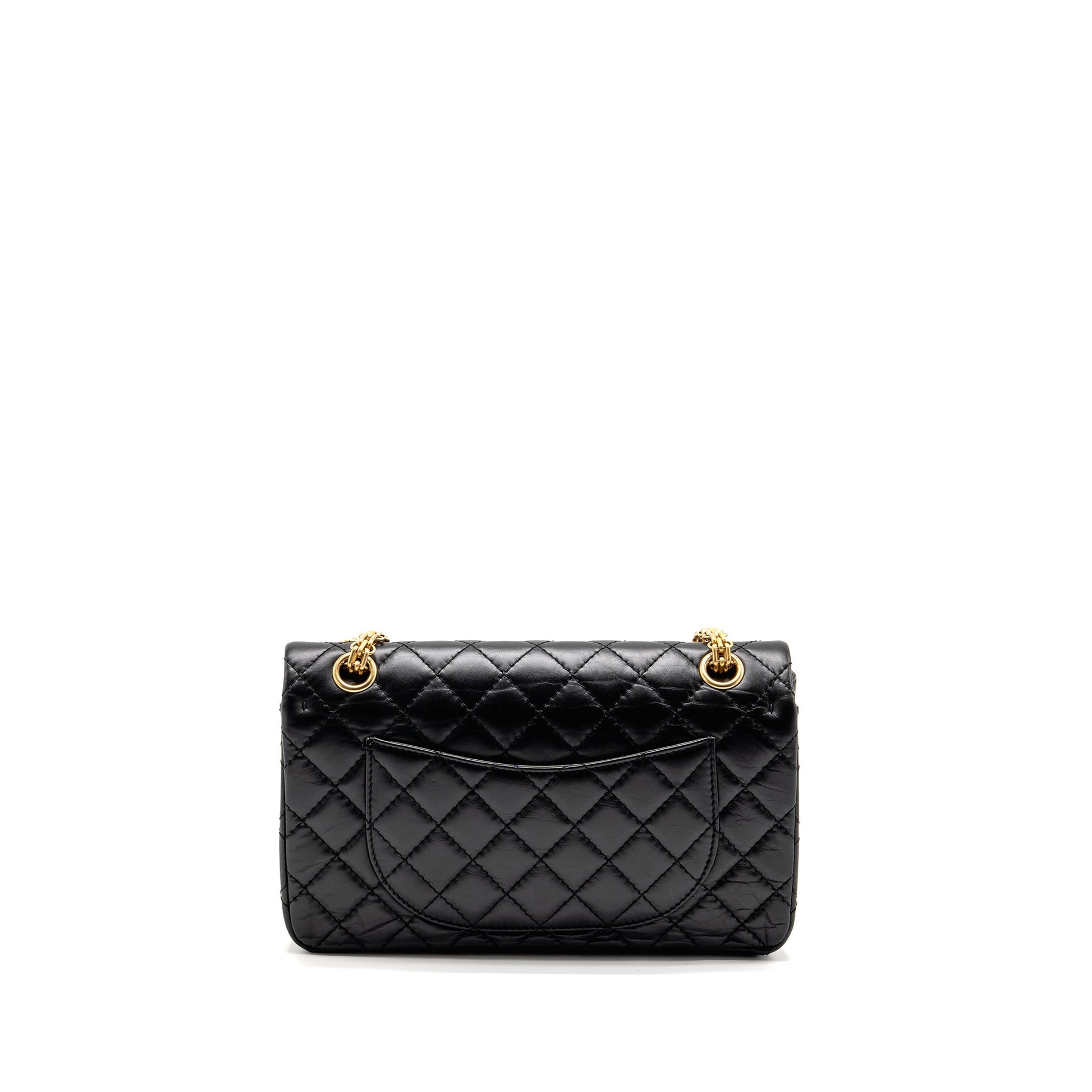Chanel 2.55 reissue flap Aged calfskin GHW Black Small Shoulder Bag Ghw 1