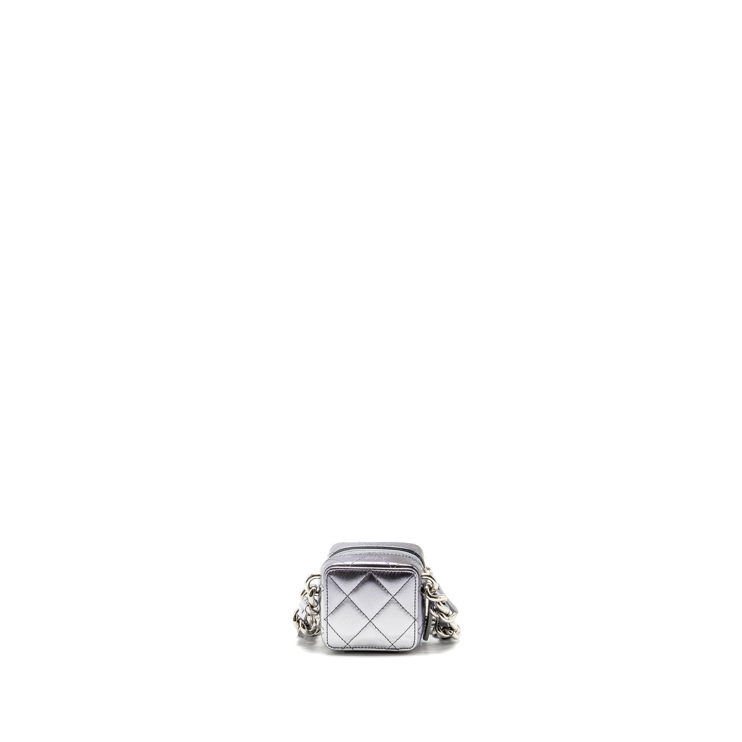 Chanel Vanity Giant lambskin Grey Mini Bag