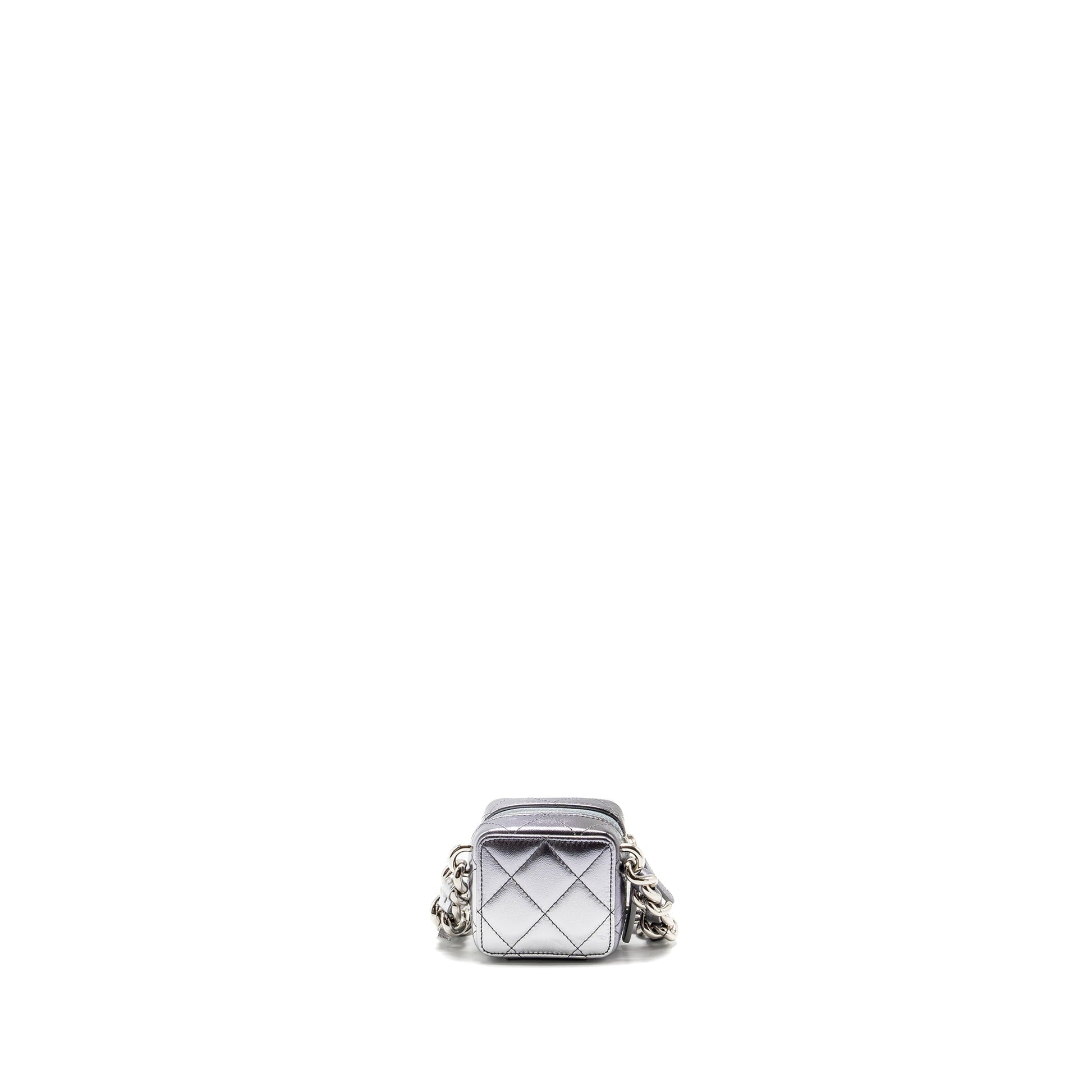 Chanel Vanity Giant lambskin Grey Mini Bag