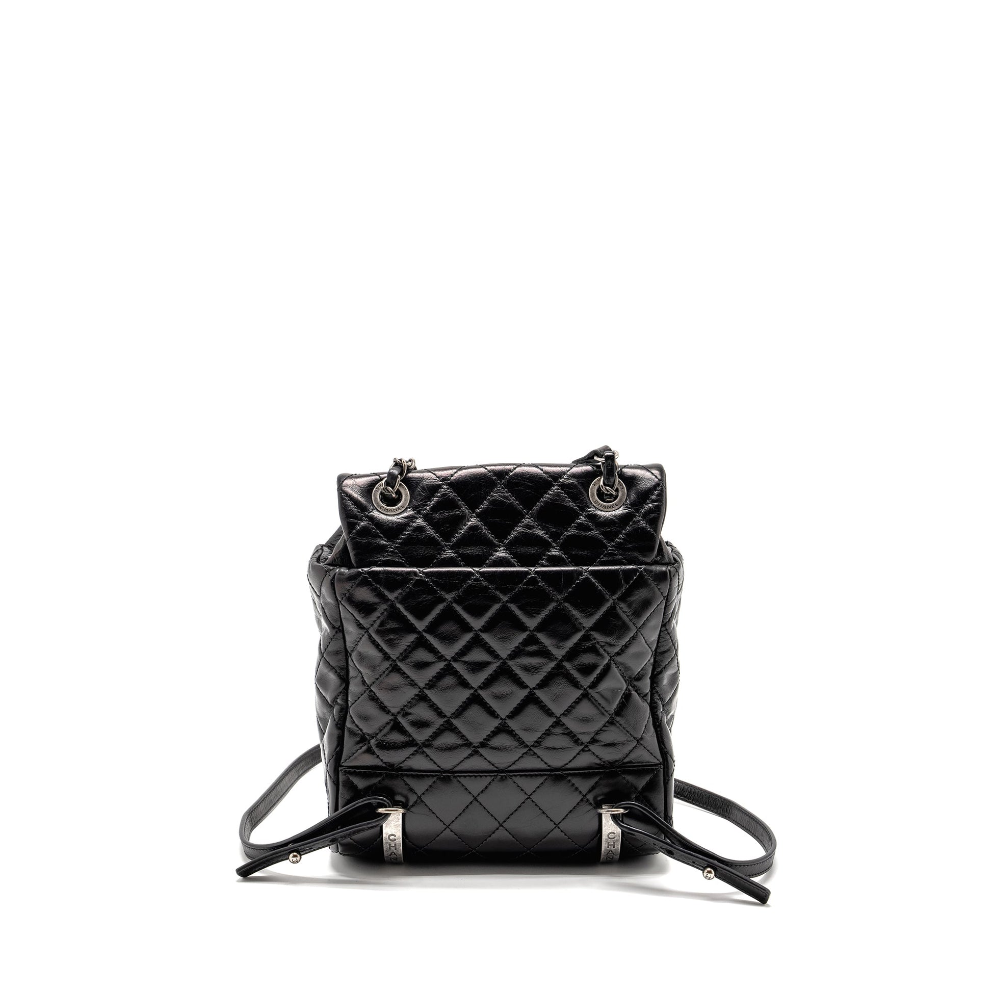 Chanel Mountain Backpack Quilted Calfskin Ruthenium Hardware Black