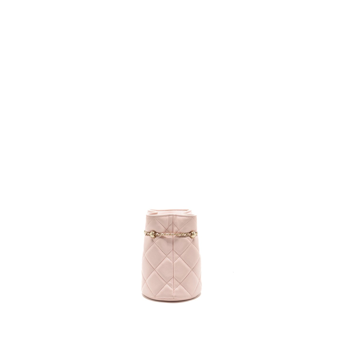 Chanel Drawstring Bucket Lambskin LGHW Pink Jewelry