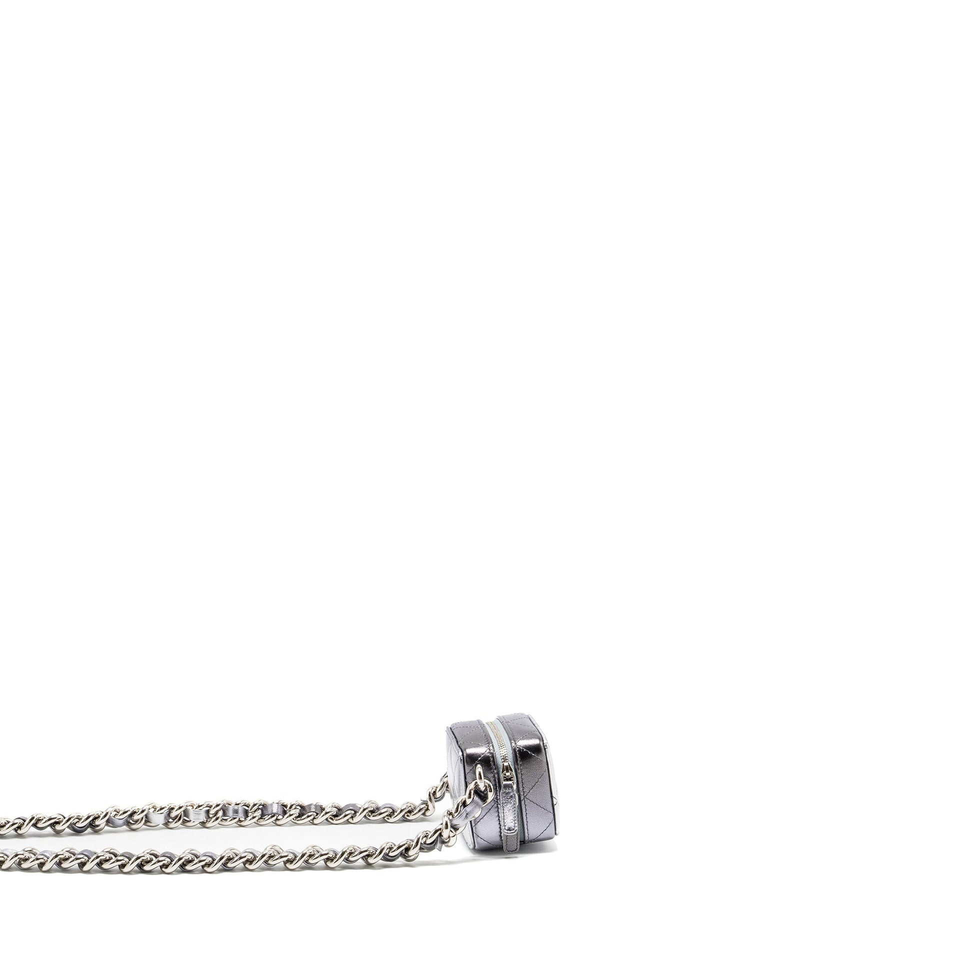Chanel Vanity Giant lambskin Grey Mini Bag