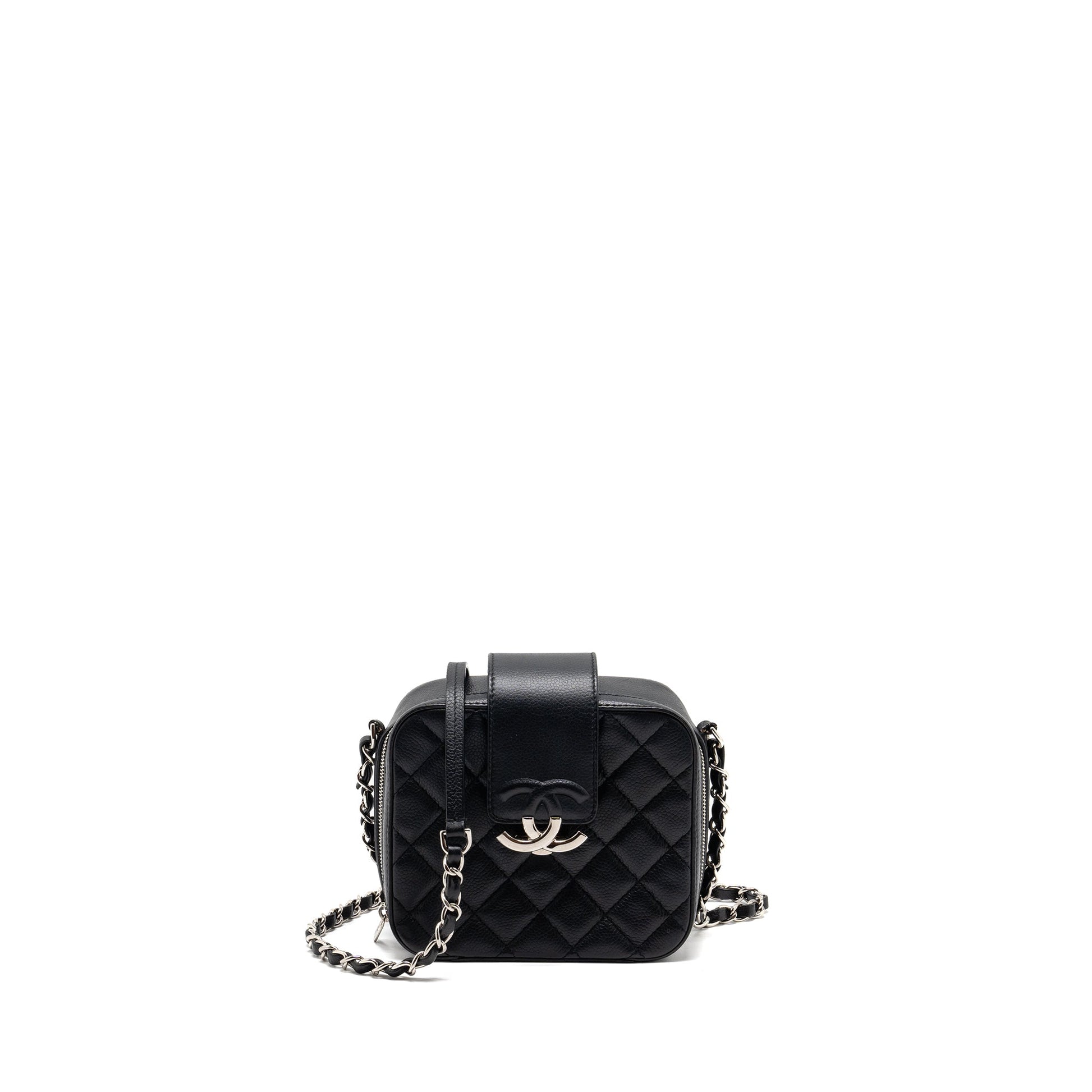 Chanel Quilted Vanity Caviar SHW Black Mini Bag