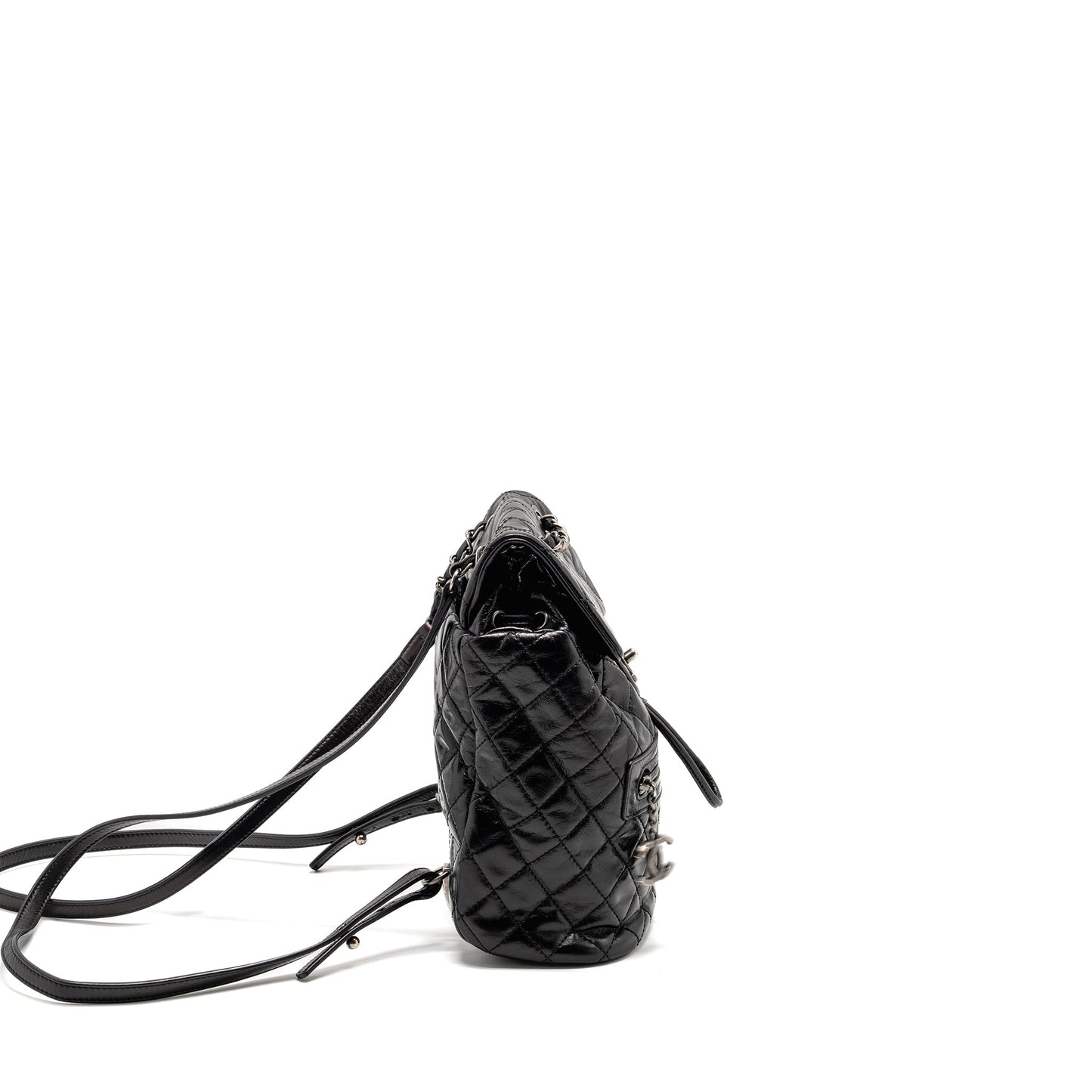 Chanel Mountain Backpack Quilted Calfskin Ruthenium Hardware Black