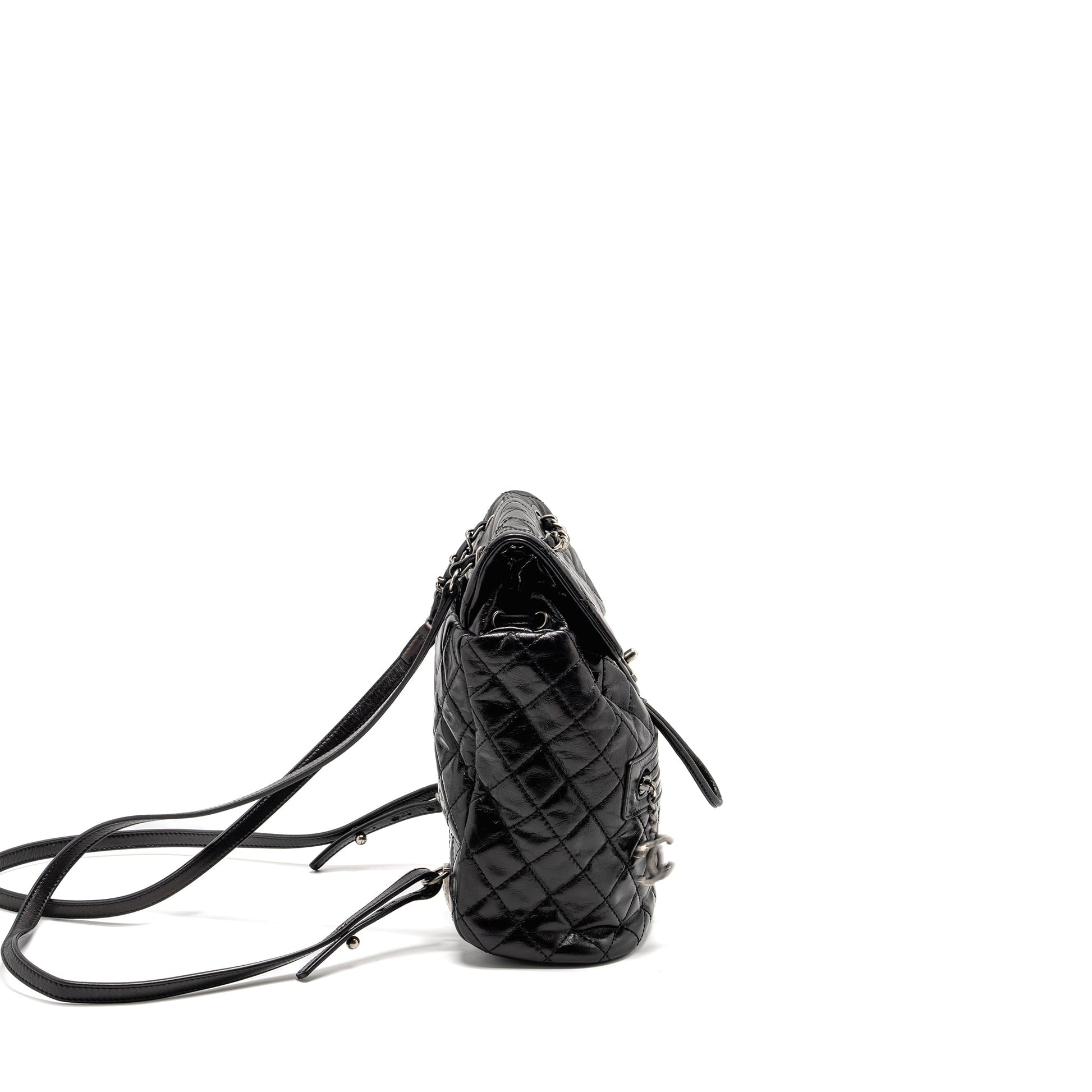 Chanel Mountain Backpack Quilted Calfskin Ruthenium Hardware Black