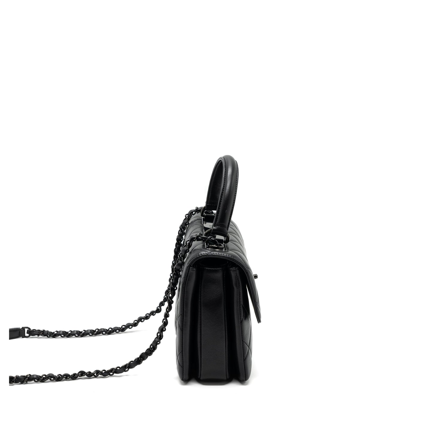 Chanel Trendy CC Flap Lambskin So microchip Black Small Shoulder Bag