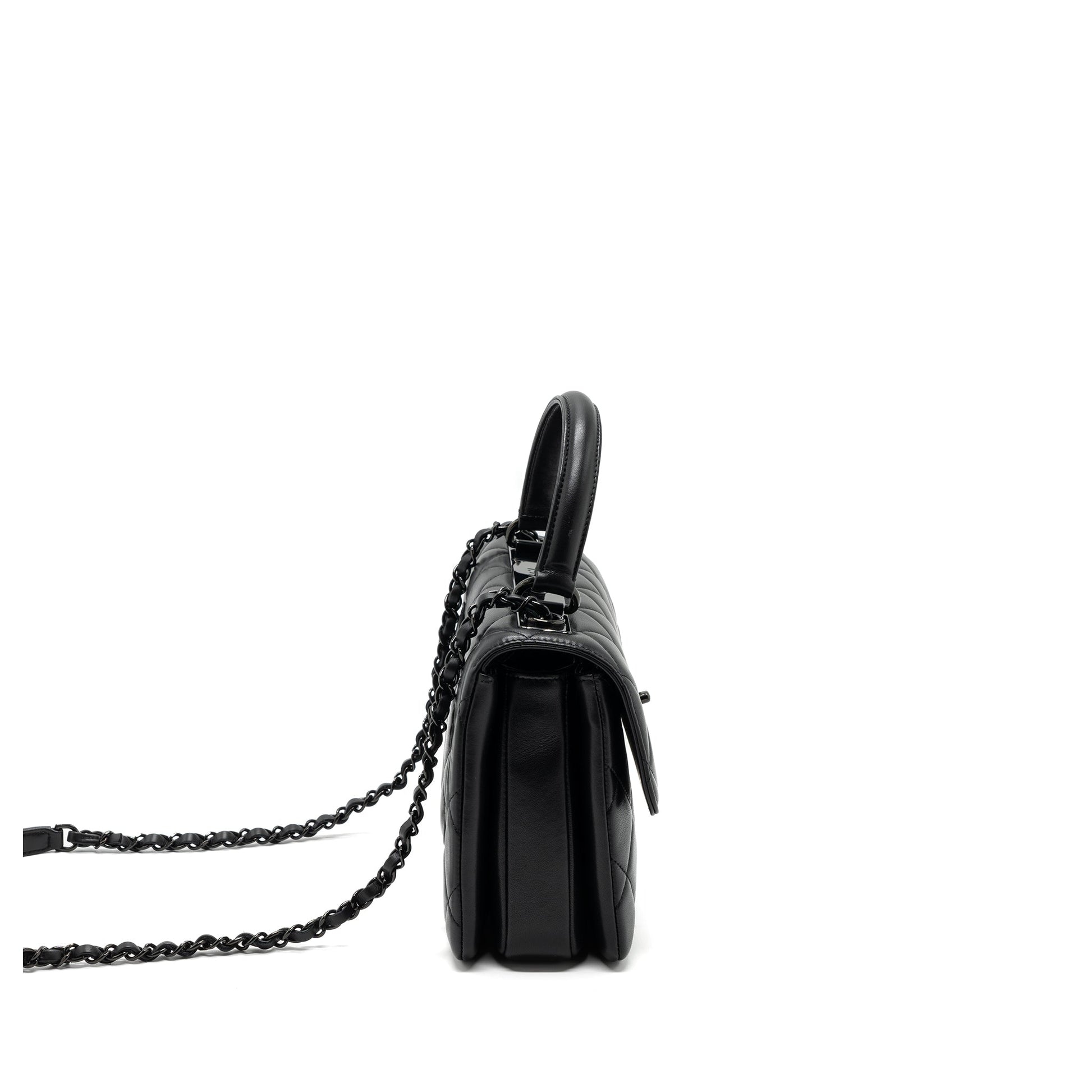 Chanel Trendy CC Flap Lambskin So microchip Black Small Shoulder Bag