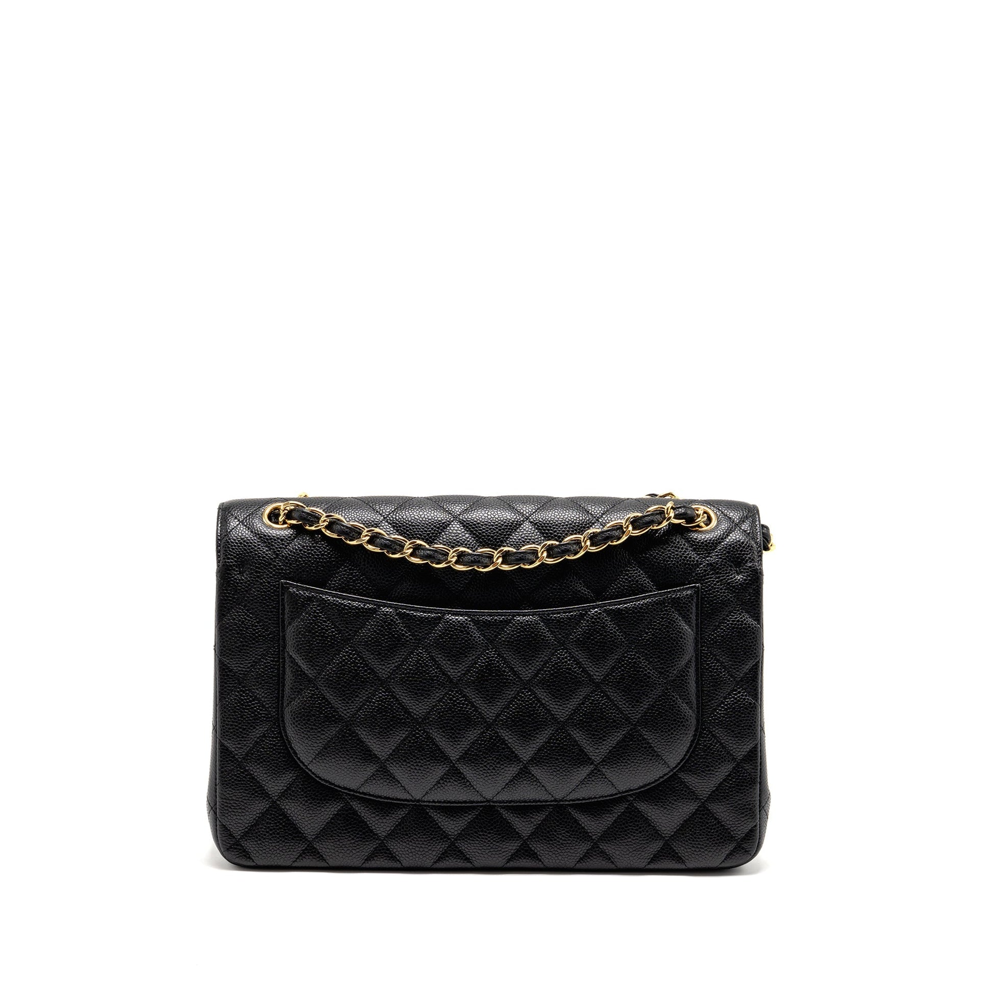Chanel Jumbo Classic Double Flap Caviar GHW Black Shoulder Bag Ghw 9