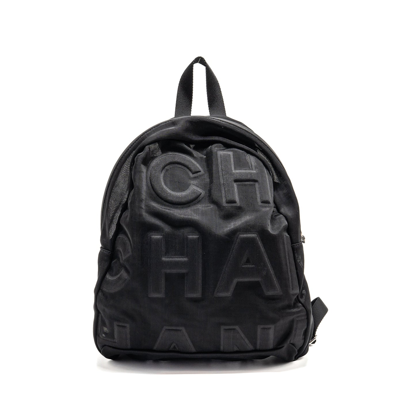 Chanel coco neige Backpack mesh SHW Black