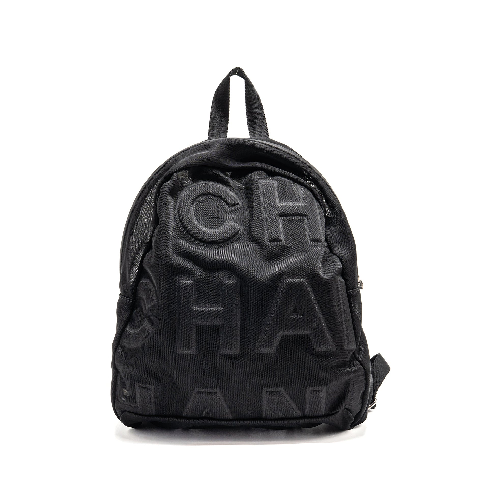 Chanel coco neige Backpack mesh SHW Black