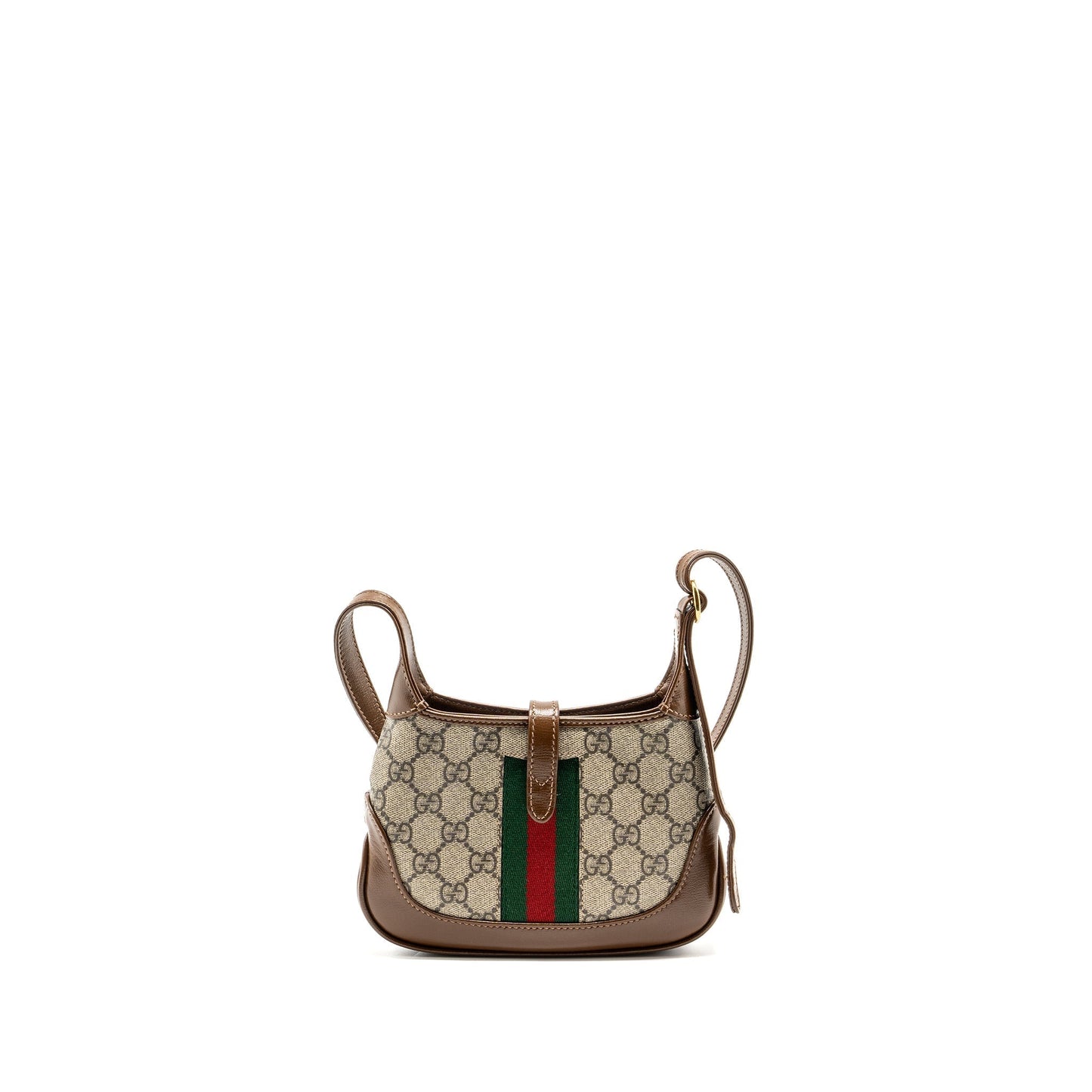 Gucci Jackie Shoulder Bag Supreme Calfskin Multicolour Canvas Brown Multicolour Ghw