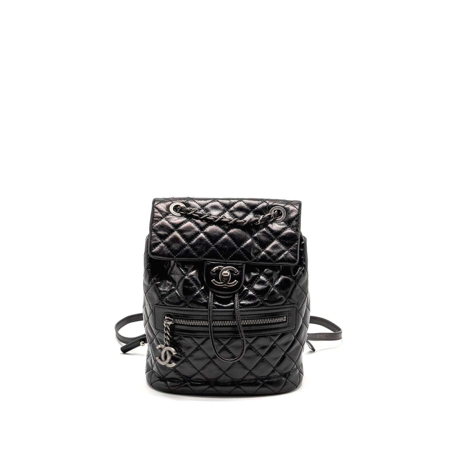 Chanel Mountain Backpack Quilted Calfskin Ruthenium Hardware Black