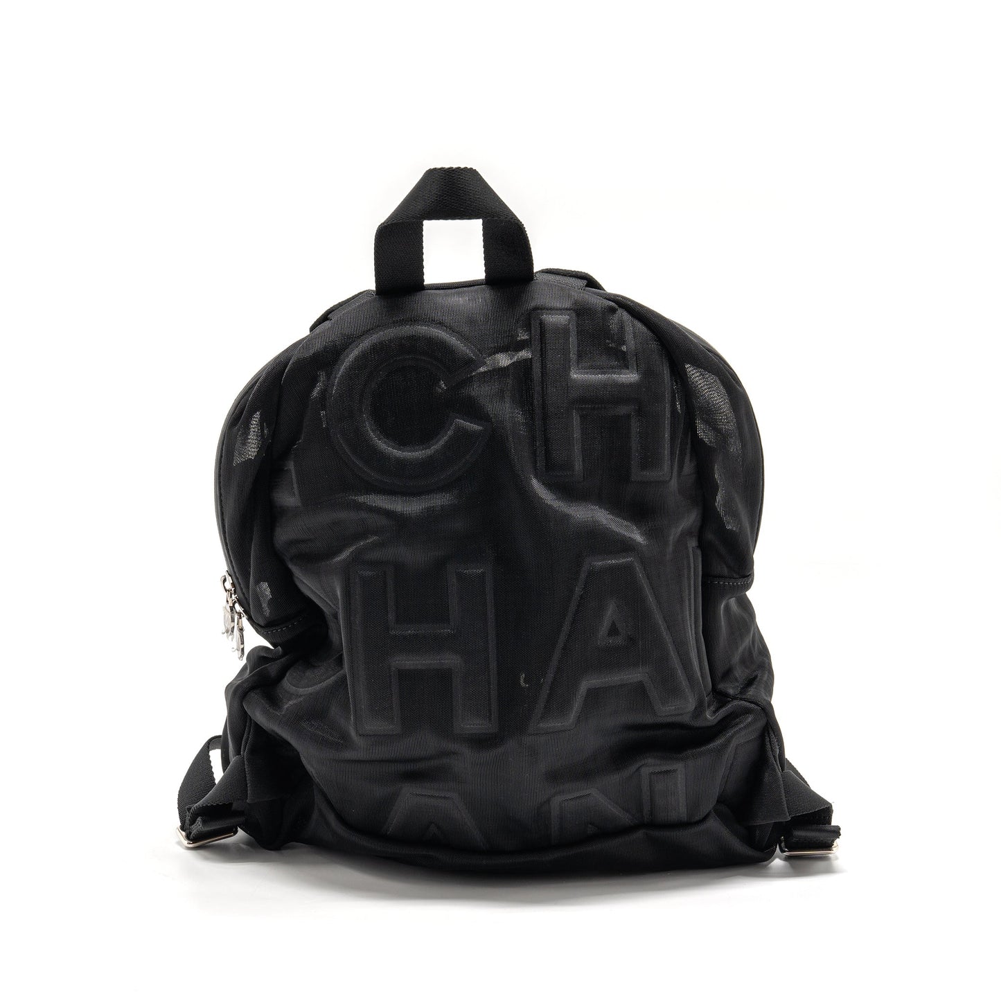 Chanel coco neige Backpack mesh SHW Black