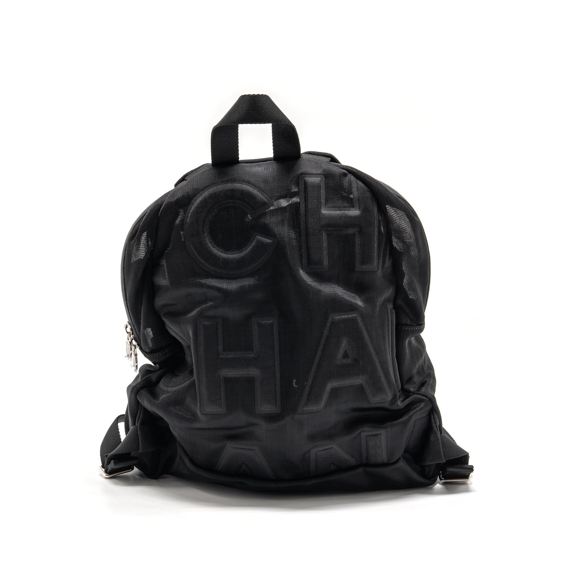 Chanel coco neige Backpack mesh SHW Black