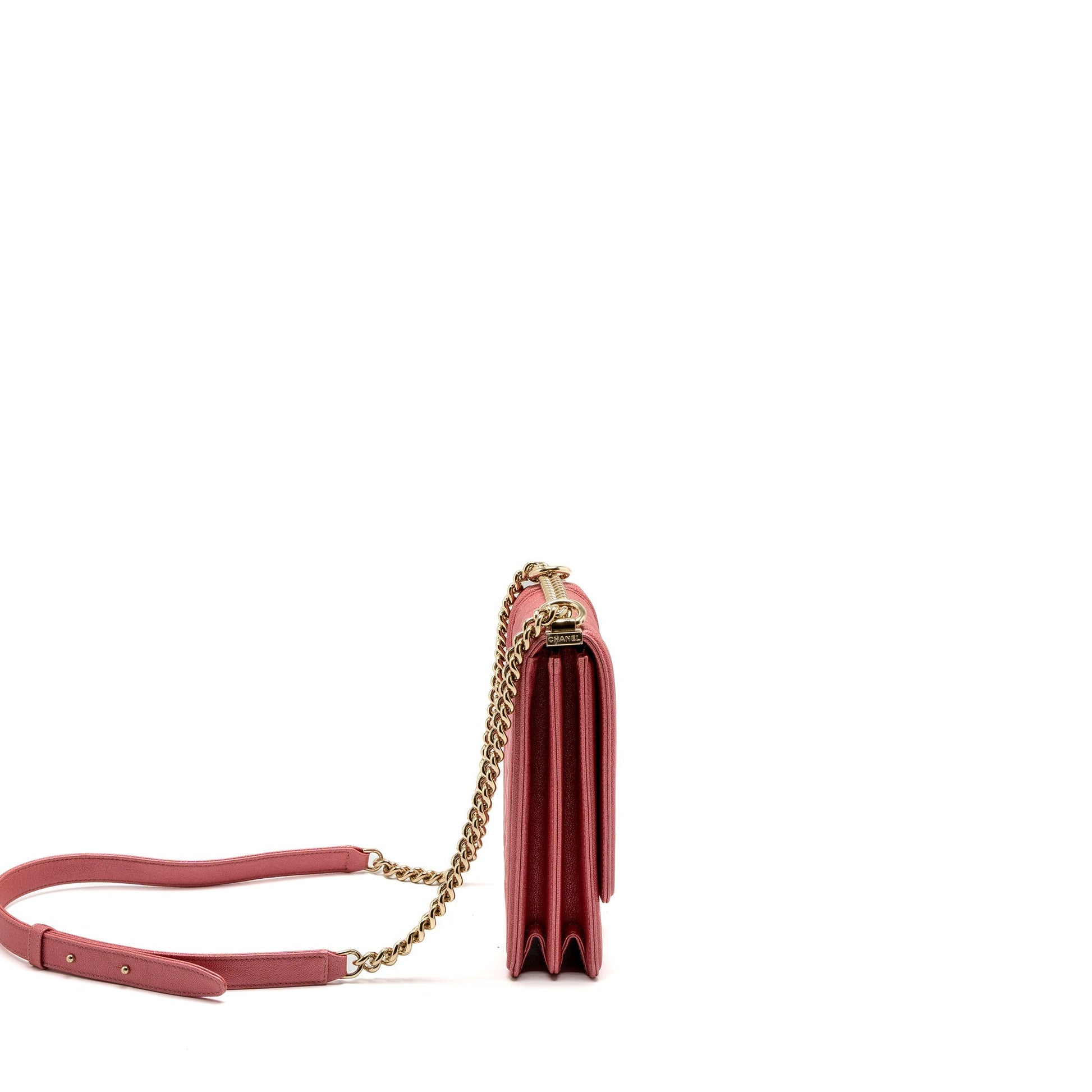 Chanel Vertical Boy Pink Handbag