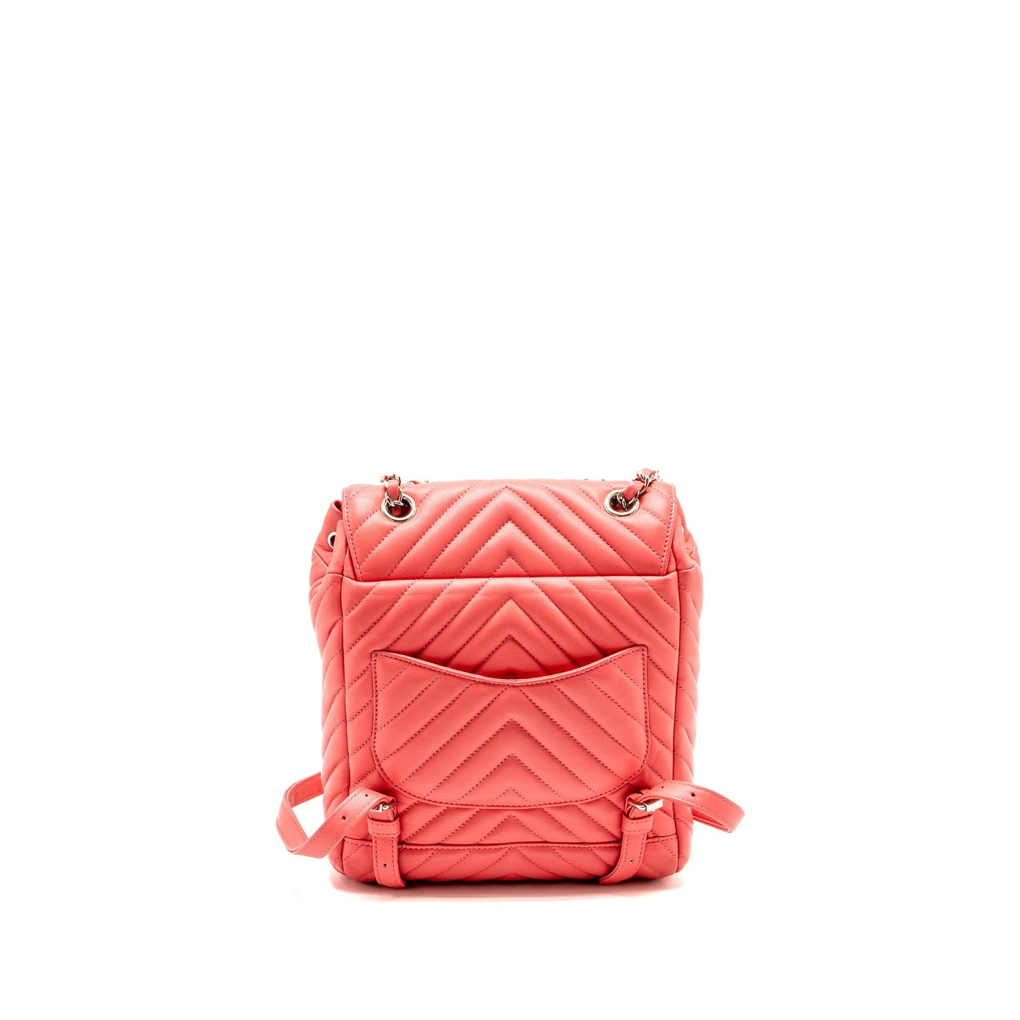 Chanel Urban Spirit Backpack Chevron Calfskin SHW Pink Small