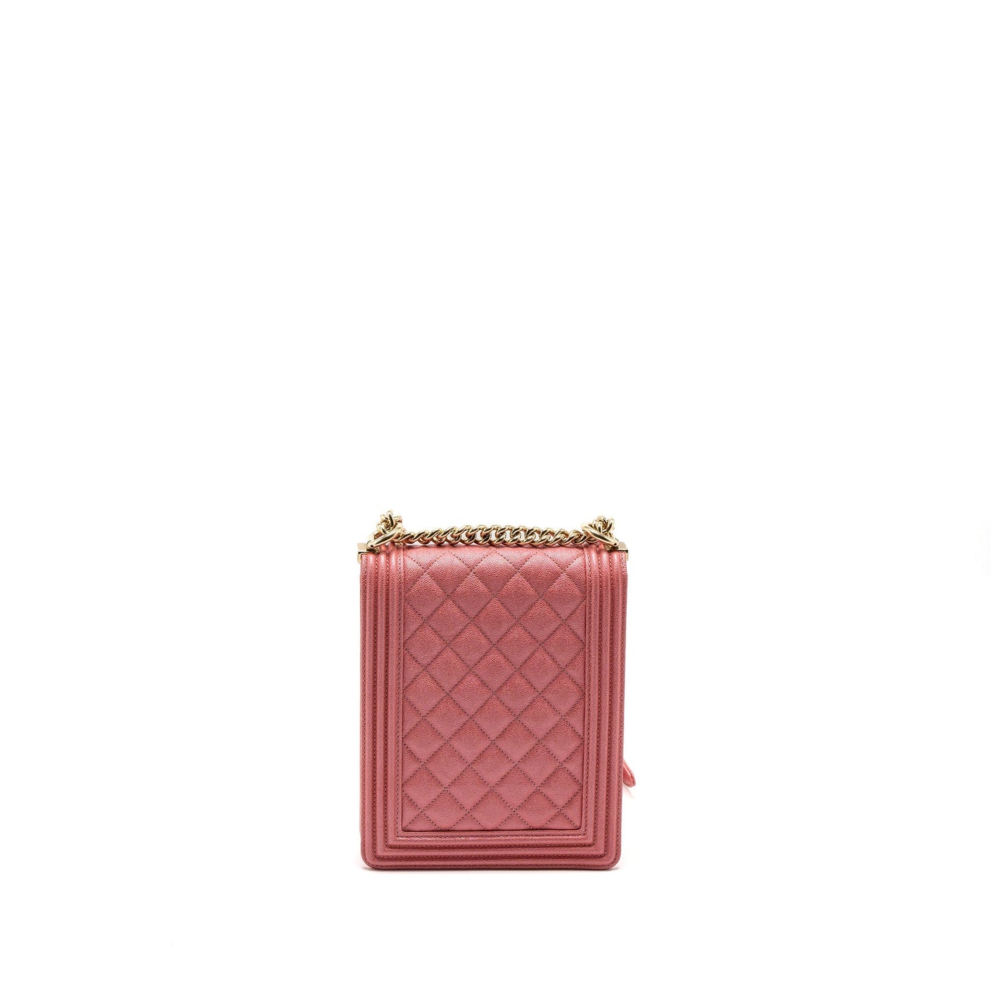 Chanel Vertical Boy Pink Handbag