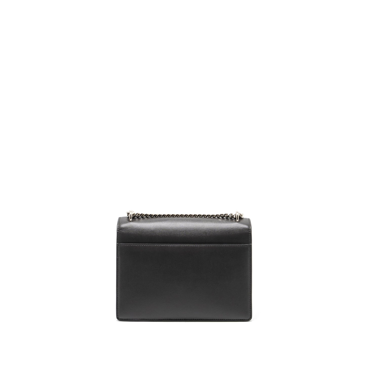 YSL Saint Laurent Saint Laurent Sunset Purse Calfskin Dark Grey Medium Chain Travel Bag