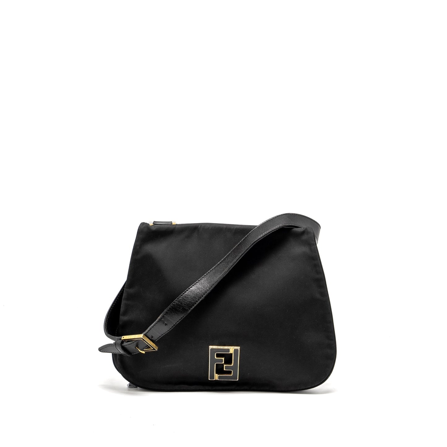 Fendi Purse Nylon Black Mini Shoulder Bag
