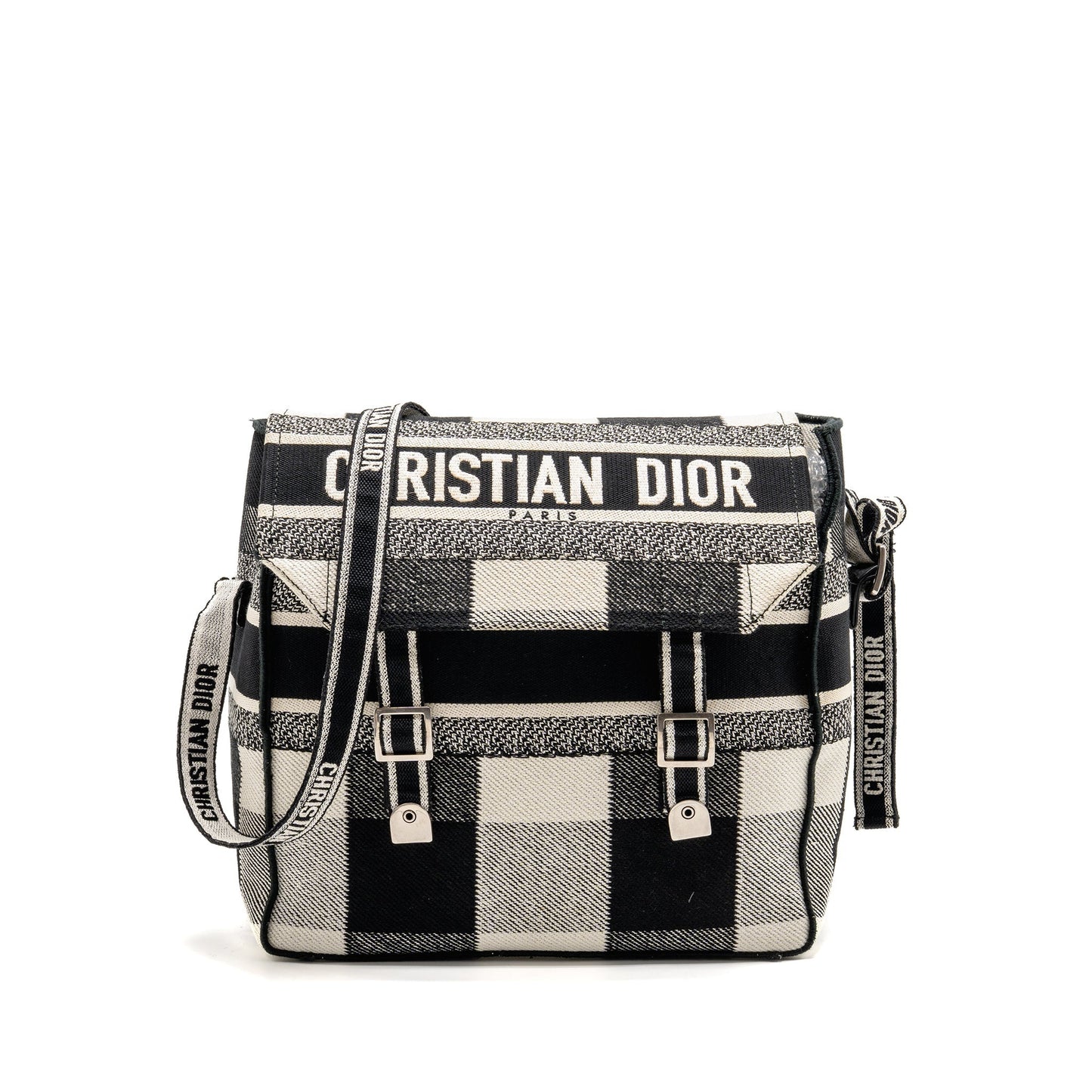 Dior camp Messenger Purse Handbag Canvas Black Travel Bag