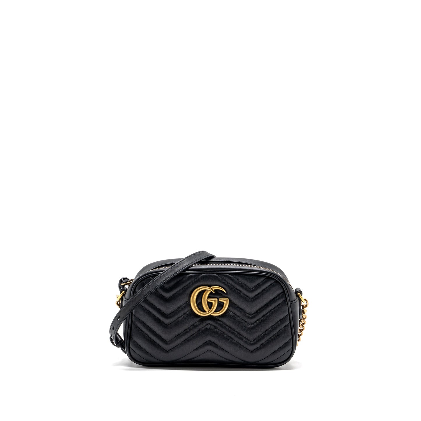 Gucci Marmont Camera Shoulder Bag Leather Matelasse