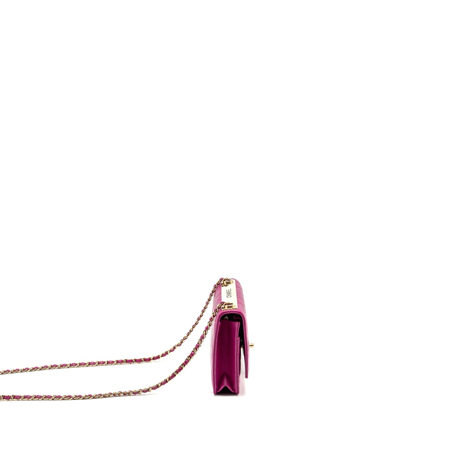 Chanel Trendy CC on Lambskin Fuchsia GHW Pink Wallet Case