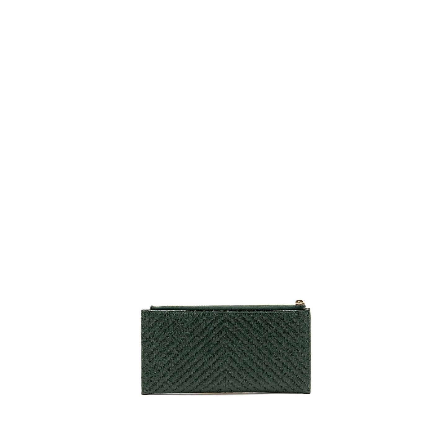 Chanel Chevron Boy Zip Caviar dark GHW Green Handbag