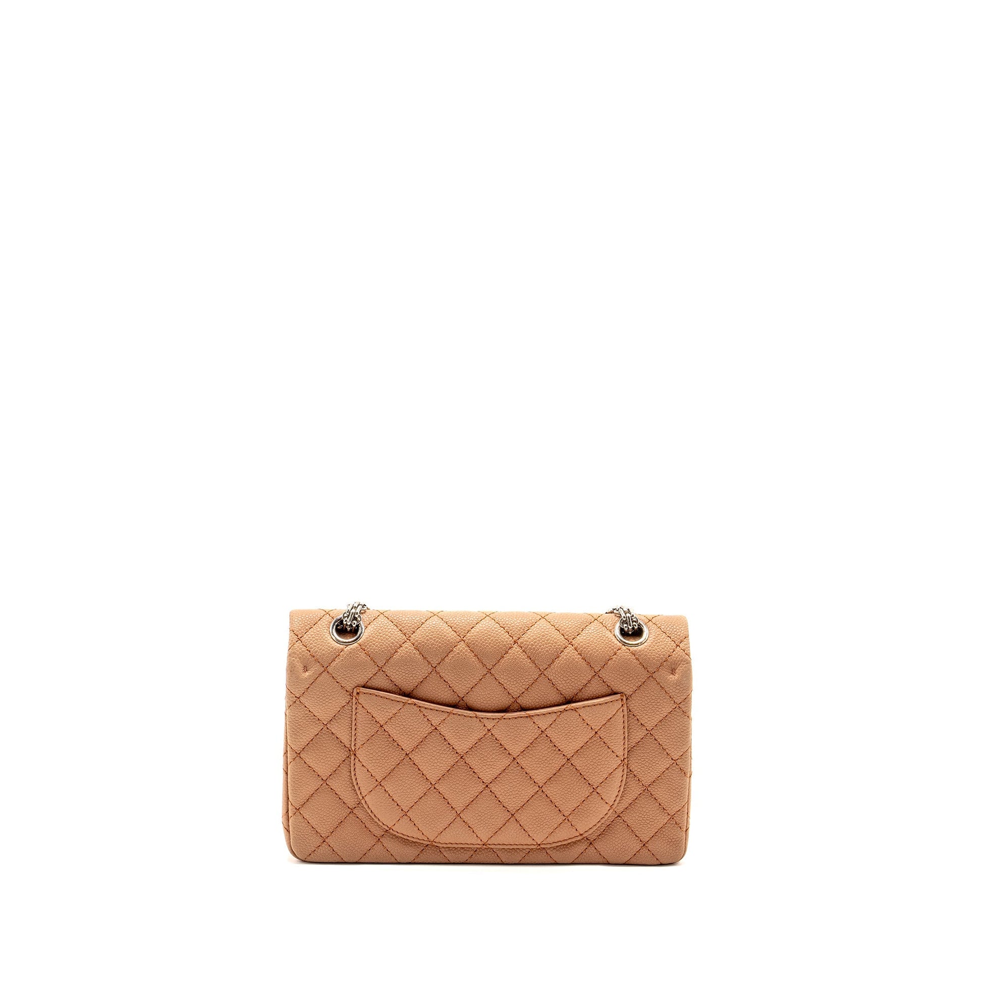 Chanel 2.55 Reissue Flap Grained Calfskin Light Brown Small Shoulder Bag