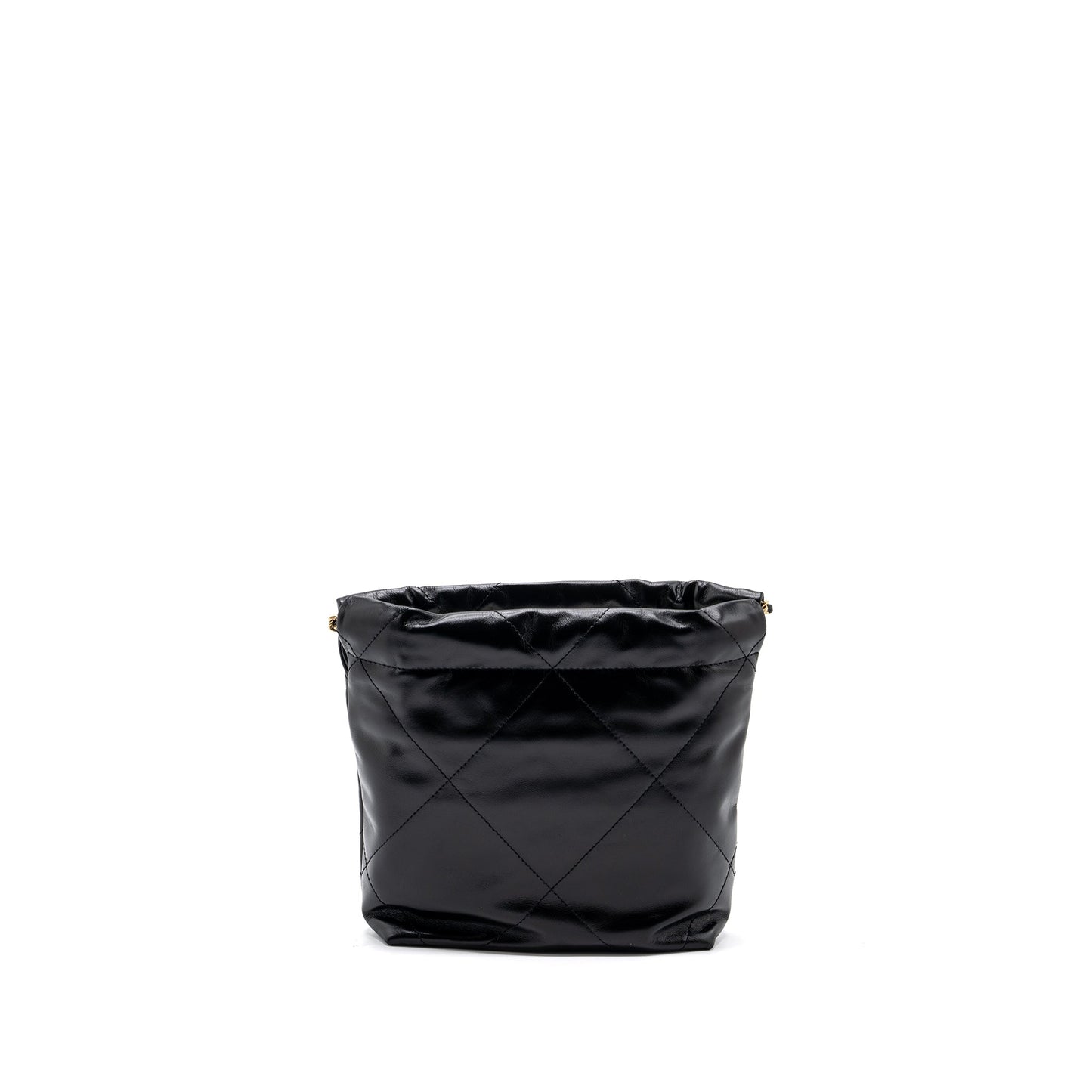 Chanel 22 Shiny Calfskin GHW microchip Black Mini Bag