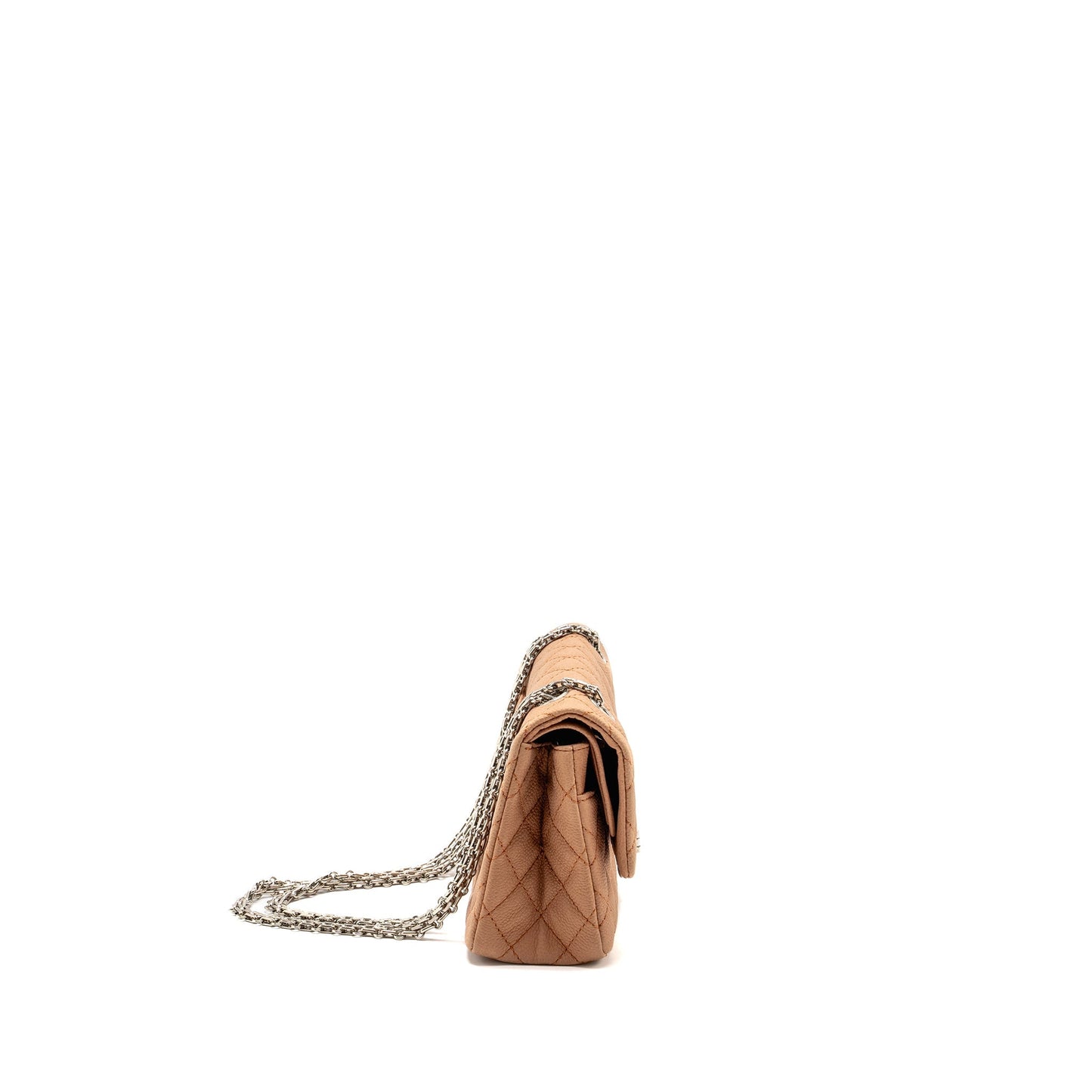 Chanel 2.55 Reissue Flap Grained Calfskin Light Brown Small Shoulder Bag