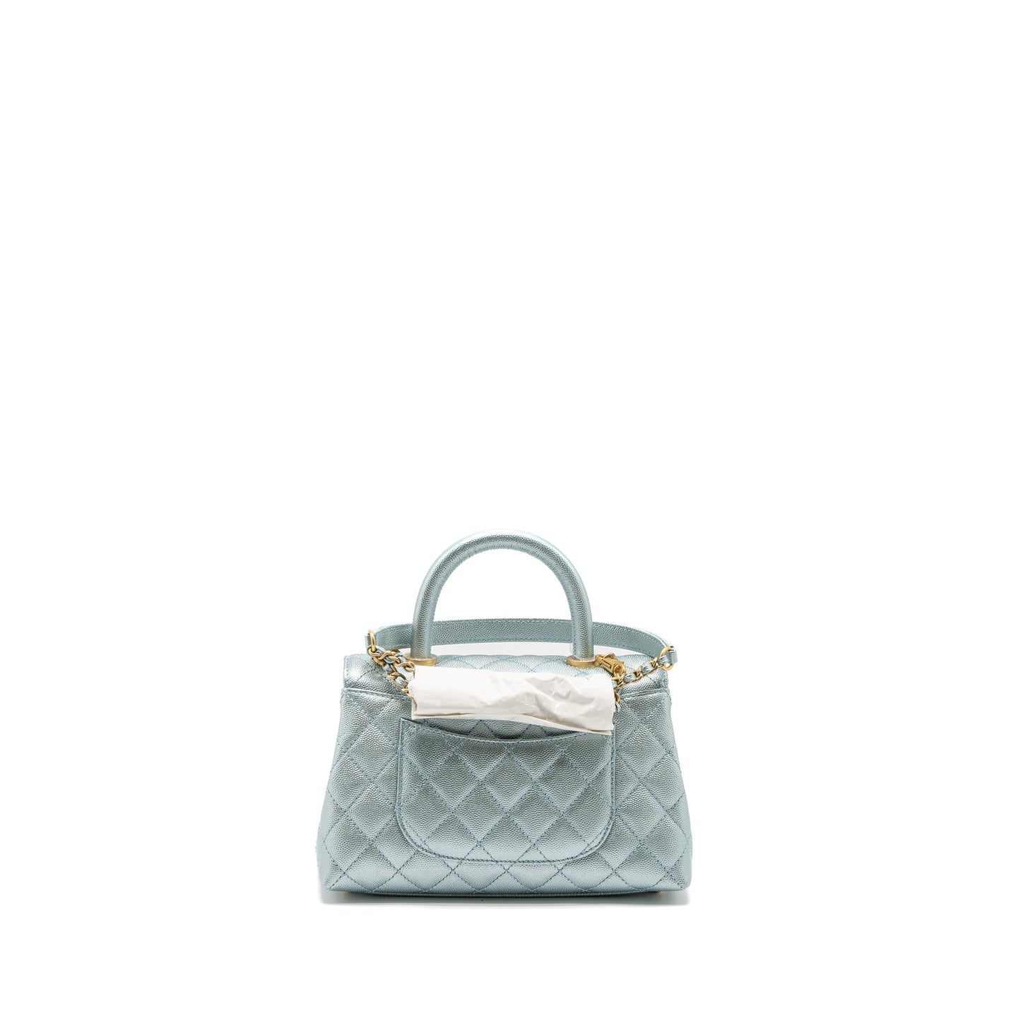 Chanel Coco Handle Caviar ip Blue Small Handbag