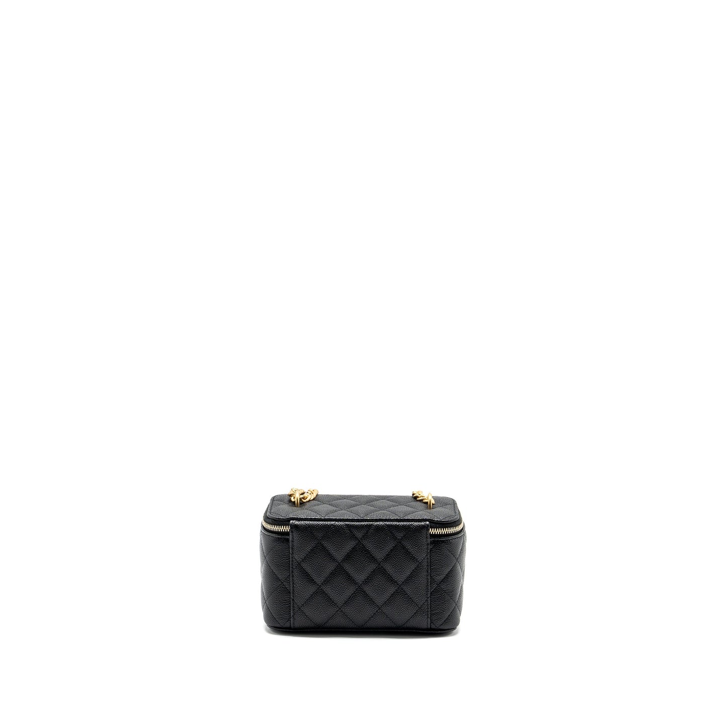Chanel Coco Love Long Vanity Adjustable Caviar Black Handbag