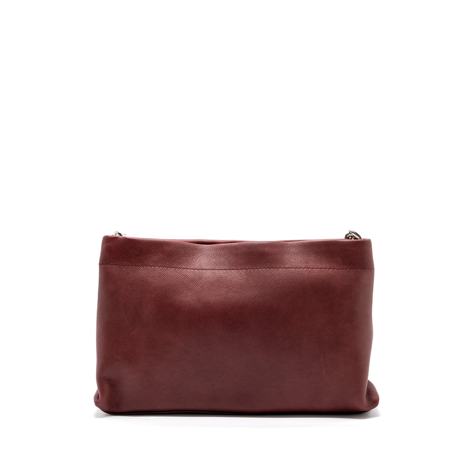 Chanel Grain Calfskin SHW Red Tote Bag