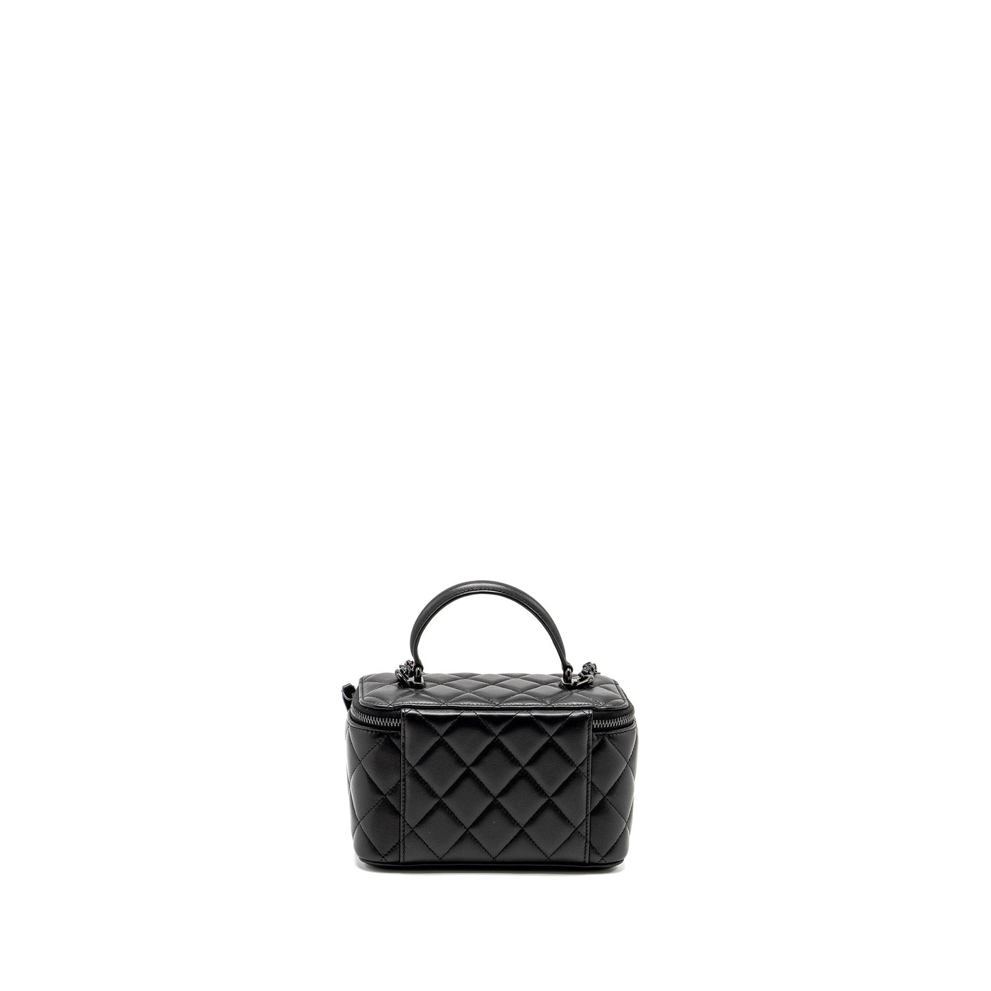 Chanel Long Vanity Lambskin SO Microchip Black Handbag
