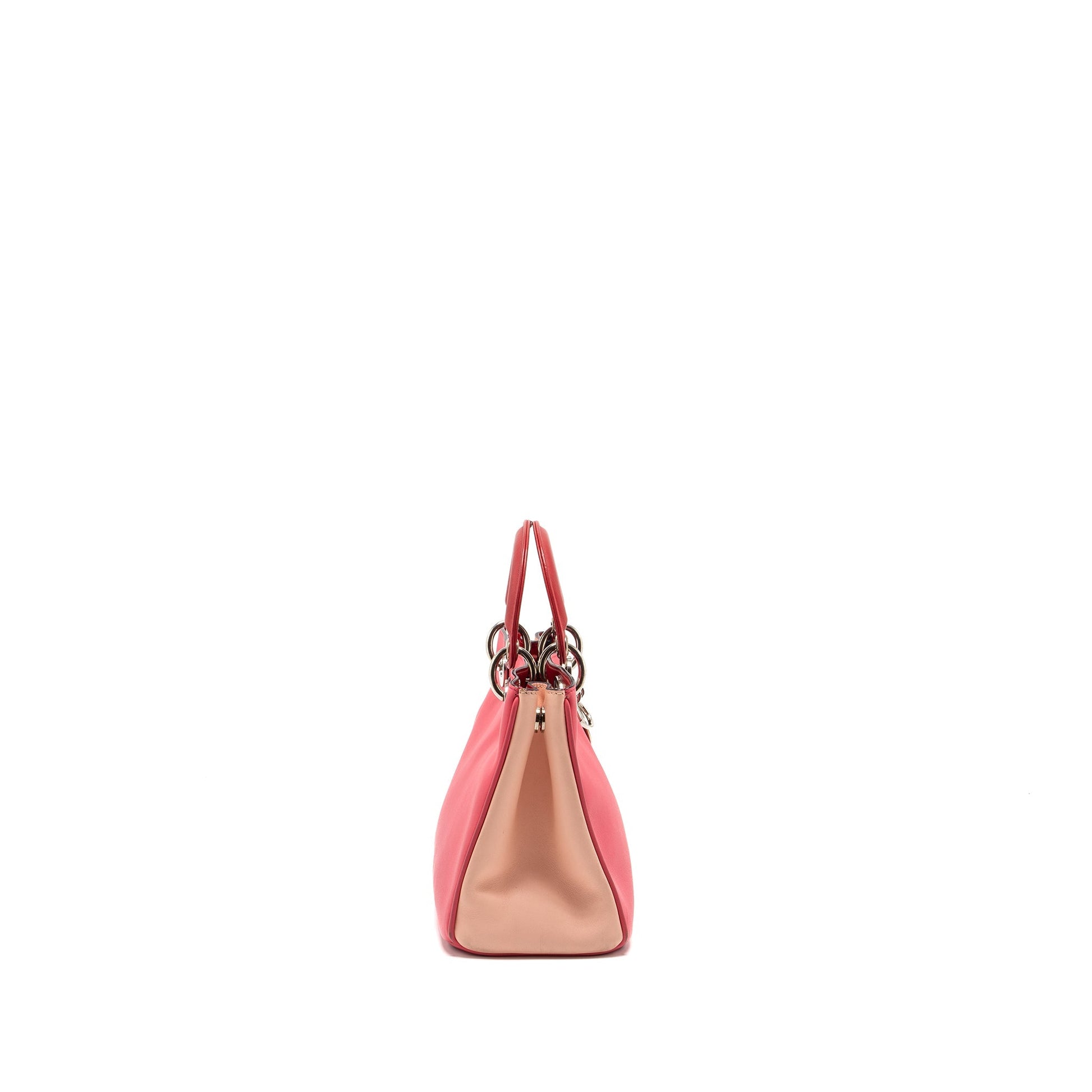 Dior issimo Tote Purse Calfskin Dark Light Handbag Pink Mini Tote Bag