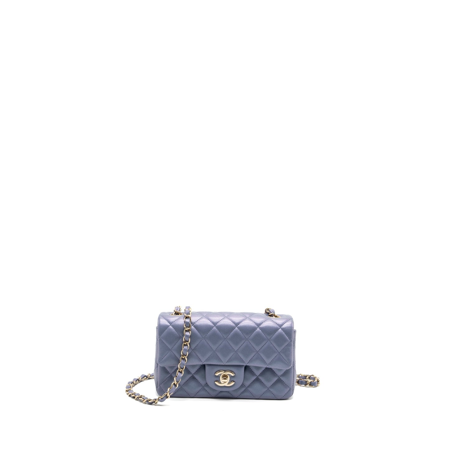 Chanel classic rectangular flap lambskin iridescent light Shoulder Bag
