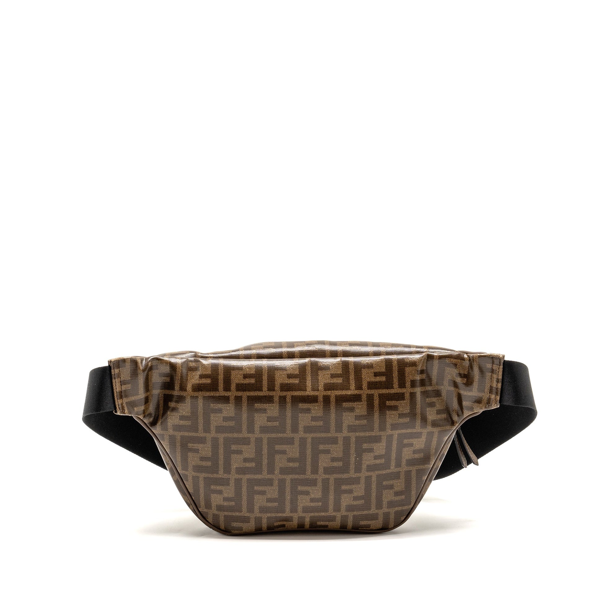 Fendi Roma Waist Purse Canvas Brown Travel Bag Canvas Brown Ghw