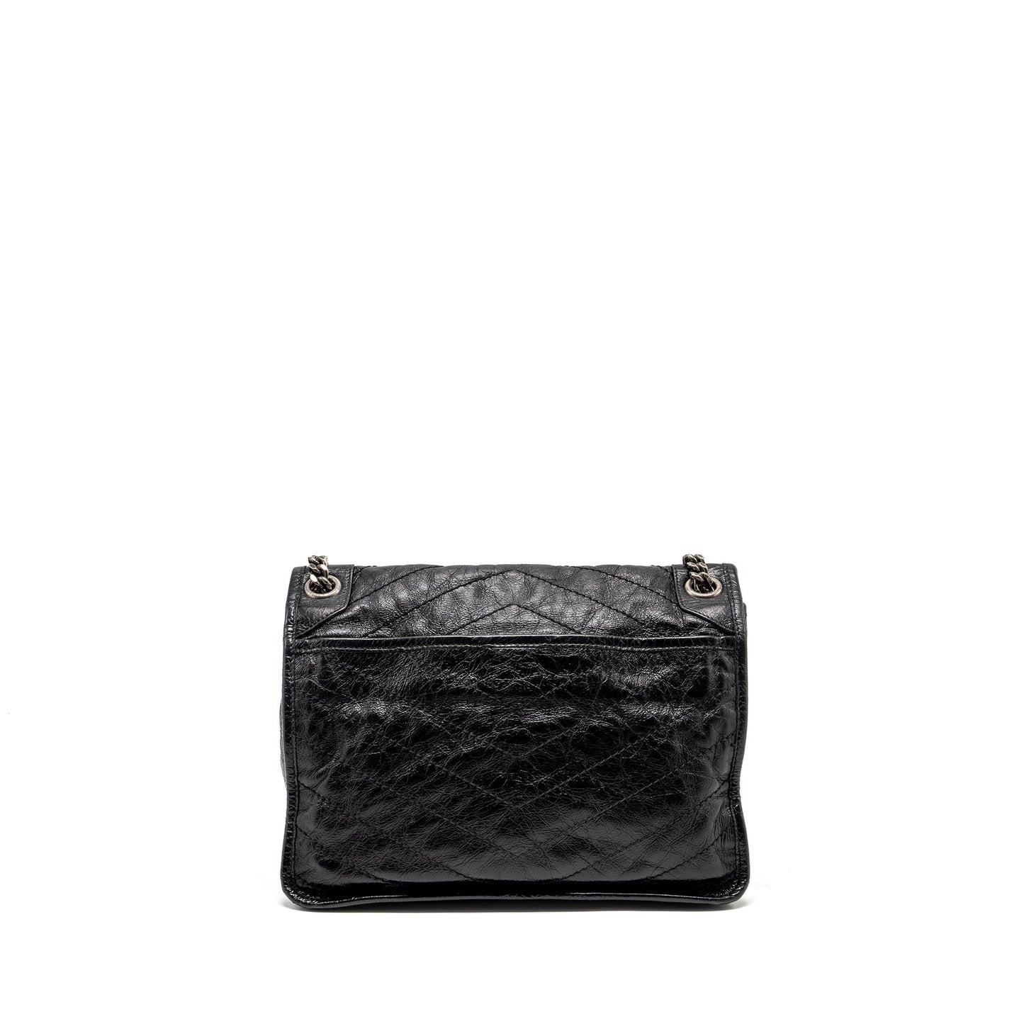 YSL Saint Laurent Niki Calfskin Handbag Black Medium Travel Bag