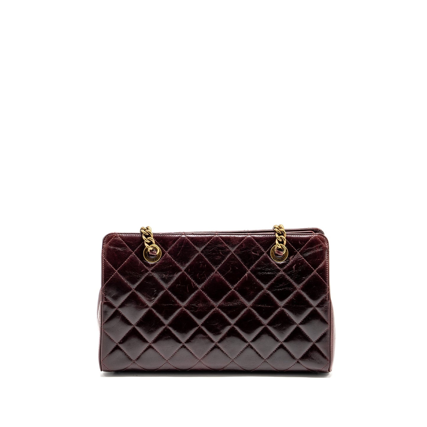 Chanel Perfect Edge Calfskin Burgundy GHW Tote Bag
