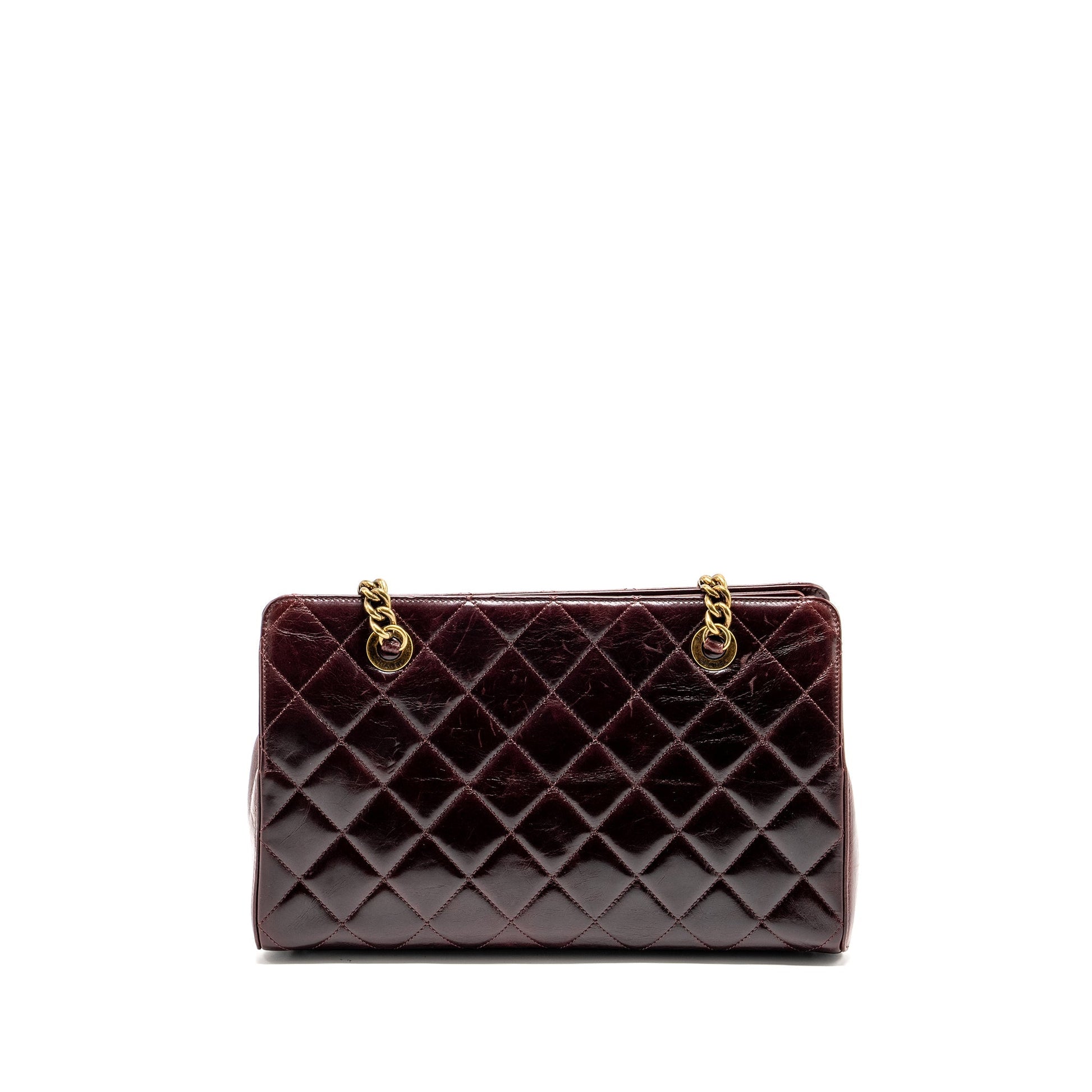 Chanel Perfect Edge Calfskin Burgundy GHW Tote Bag