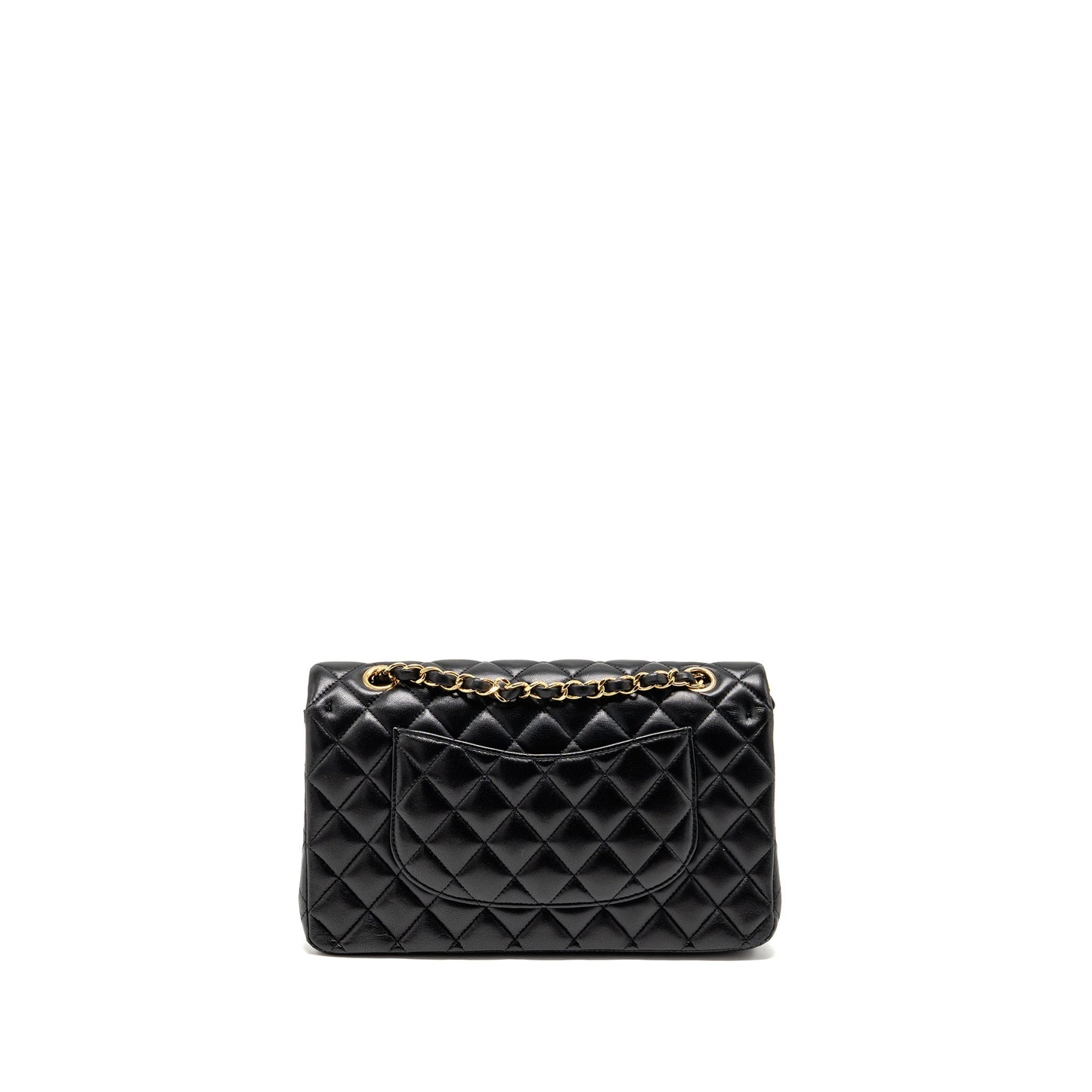 Chanel Classic Double Flap Lambskin GHW Black Shoulder Bag Ghw 2