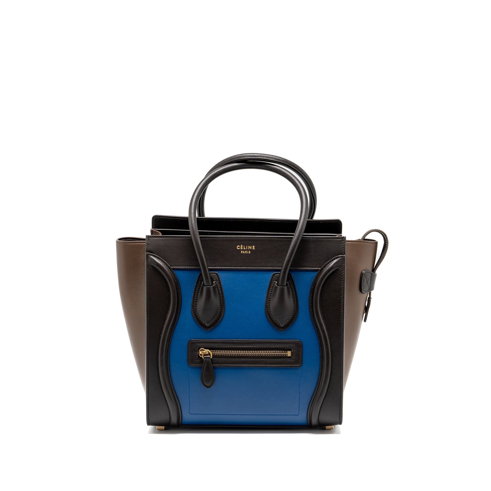 Celine Micro Luggage Purse Calfskin Multicolour Handbag Travel Bag