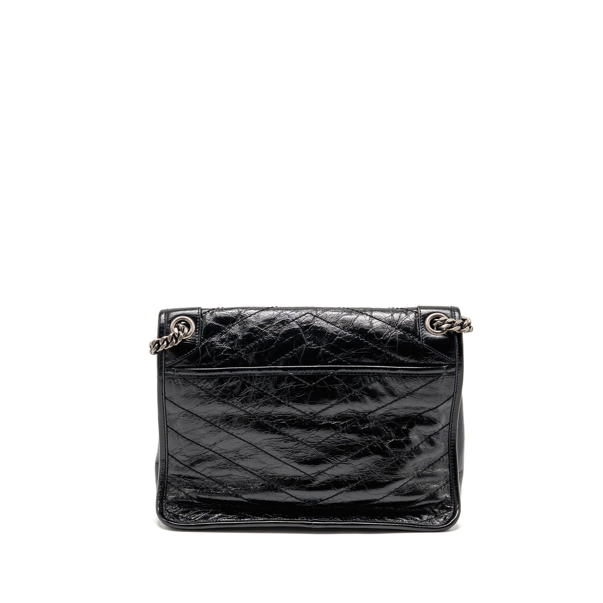 YSL Saint Laurent Niki Calfskin Travel Bag Black Medium